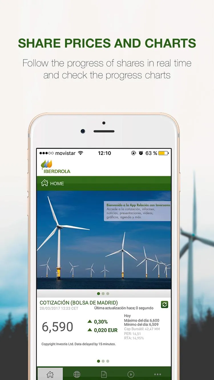 IBERDROLA Investor Relations | Indus Appstore | Screenshot