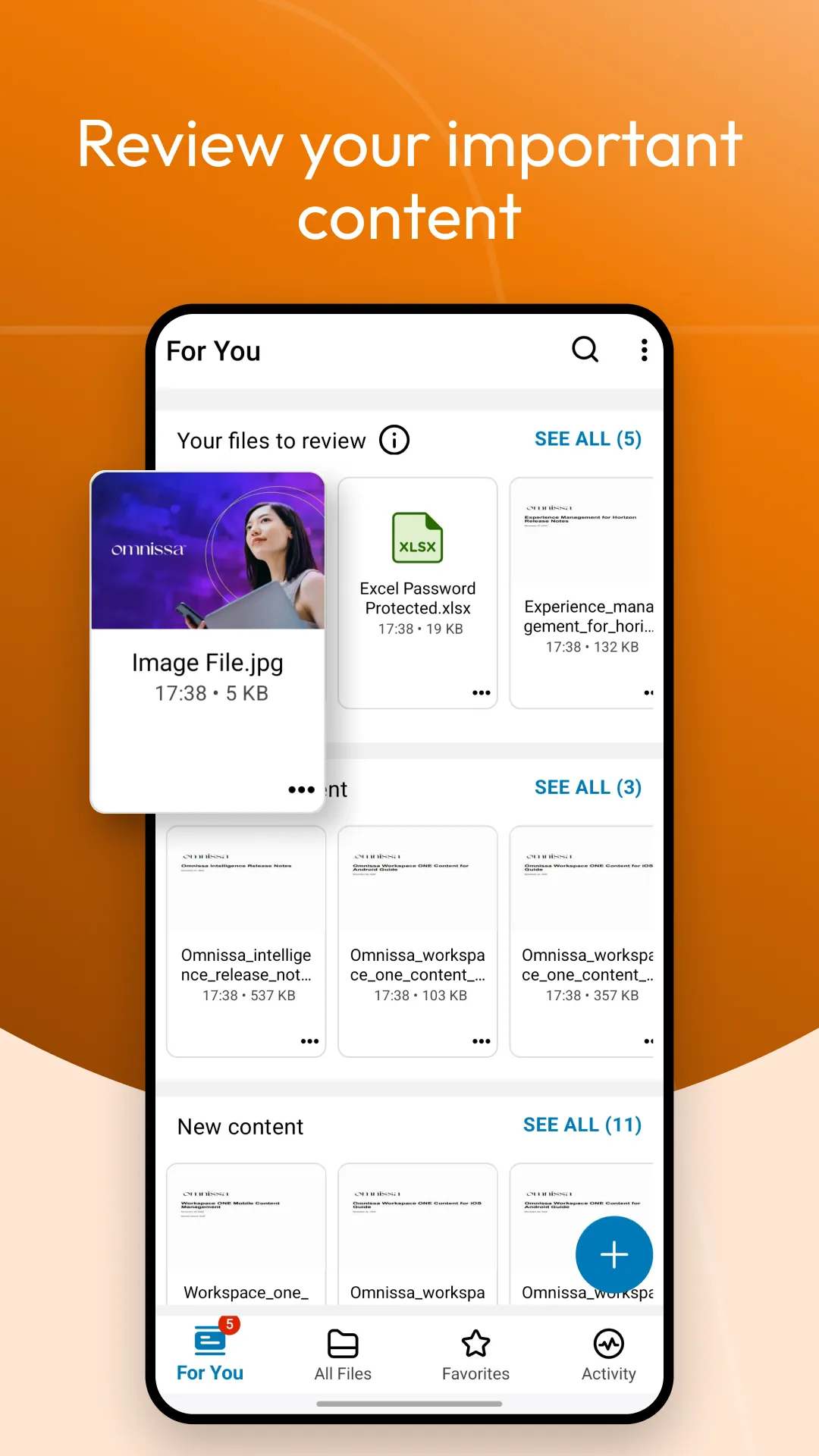 Content - Workspace ONE | Indus Appstore | Screenshot