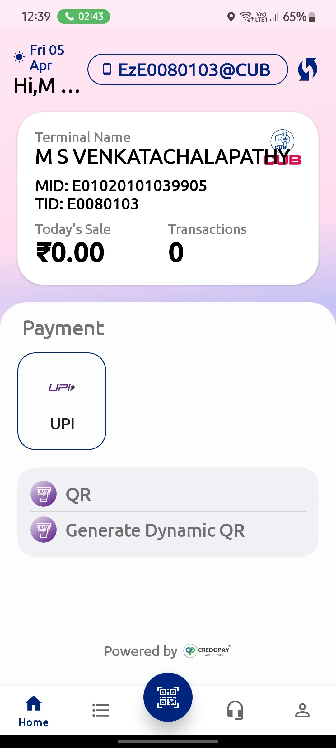 CUB MERCHANT UPI | Indus Appstore | Screenshot