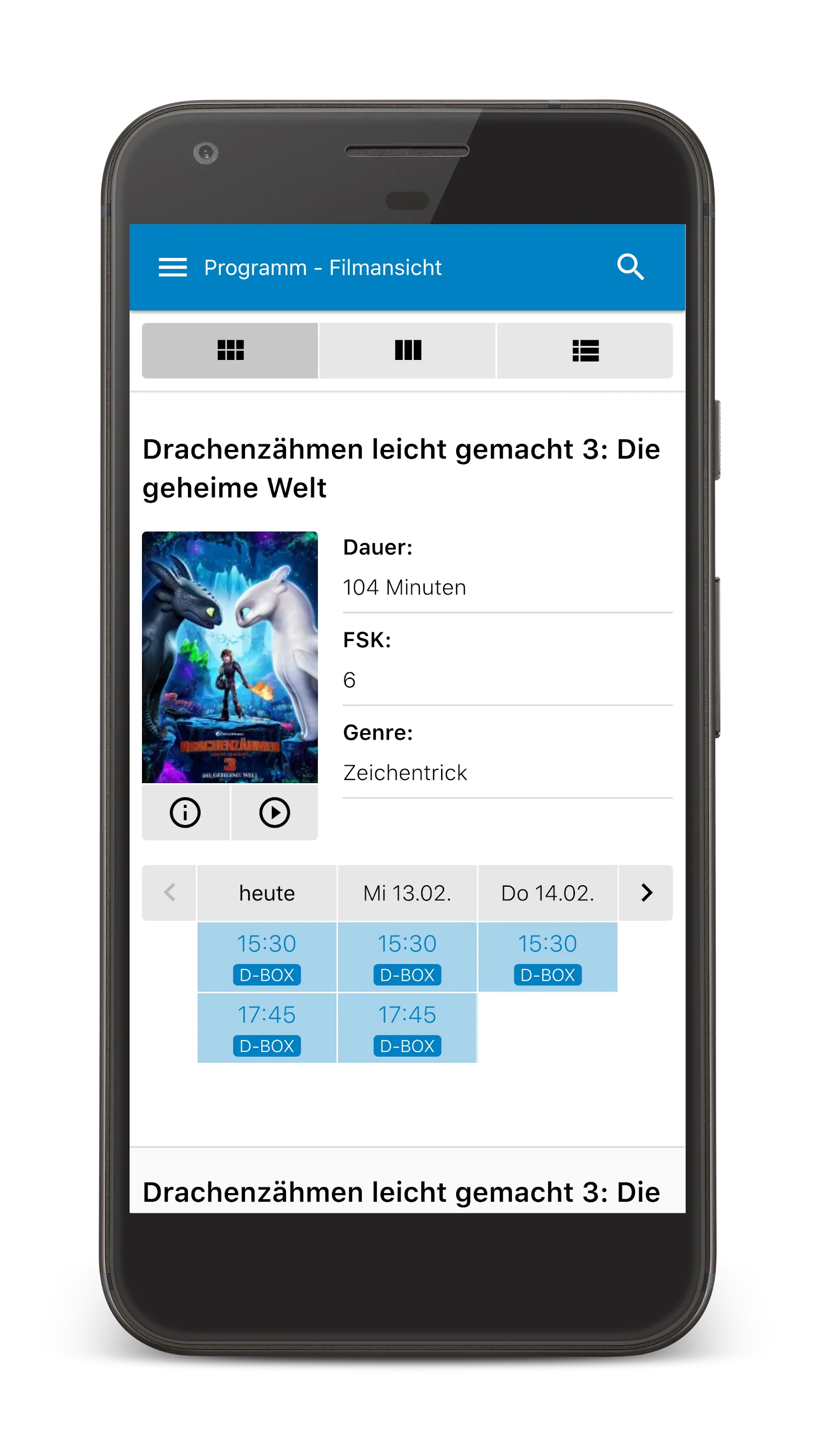 Weltspiegel Kino Mettmann | Indus Appstore | Screenshot