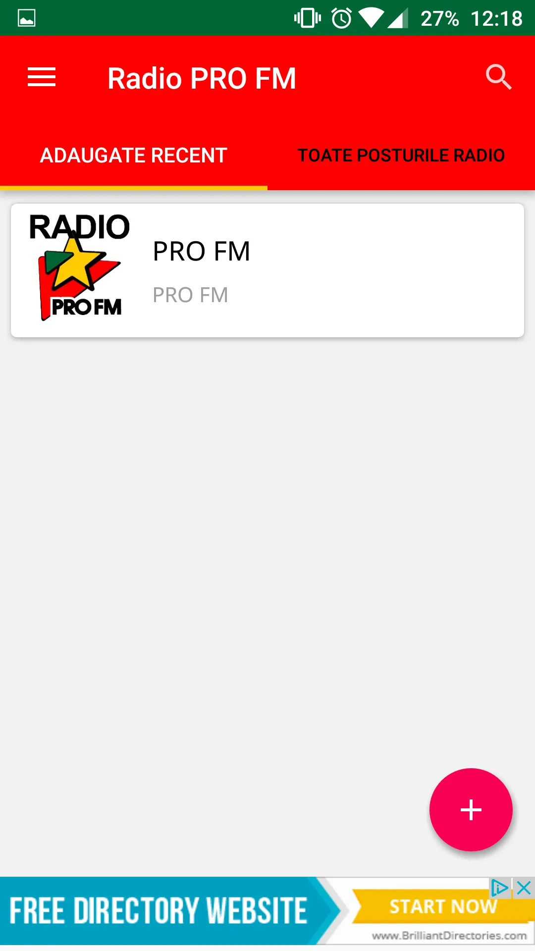 Radio PRO FM Romania | Indus Appstore | Screenshot