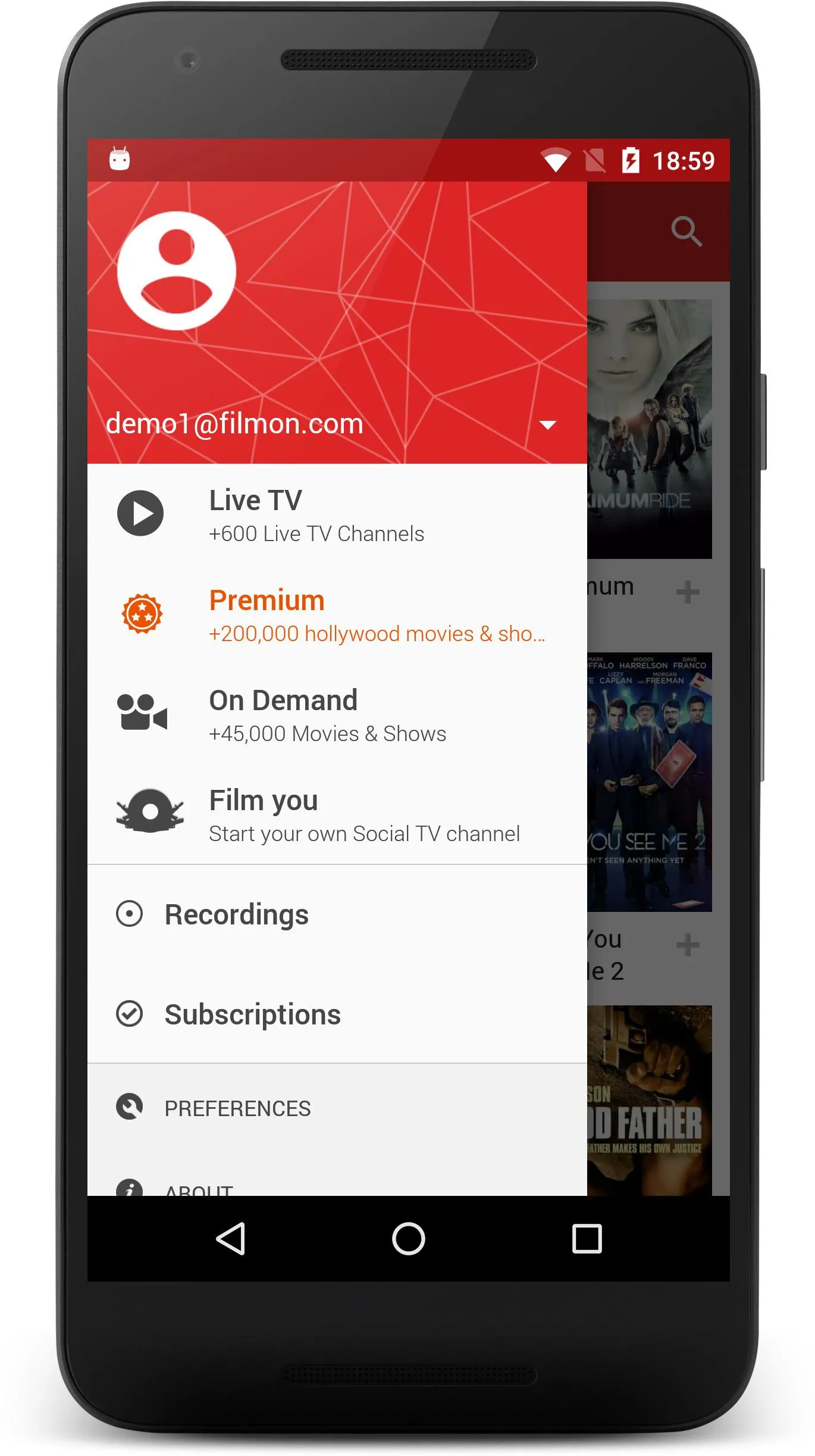 FilmOn Live TV Chromecast | Indus Appstore | Screenshot