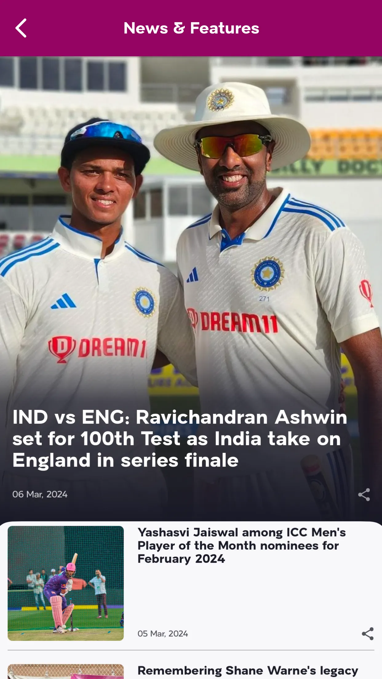 Rajasthan Royals Official App | Indus Appstore | Screenshot