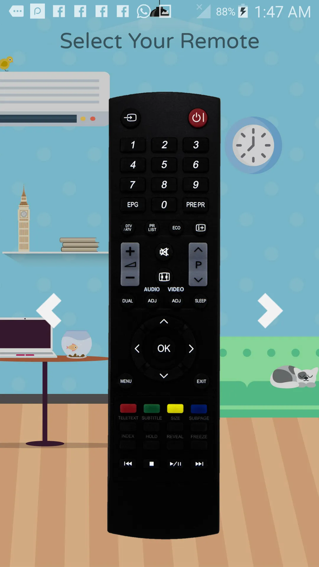 Remote For Sharp TV -WiFi/IR | Indus Appstore | Screenshot