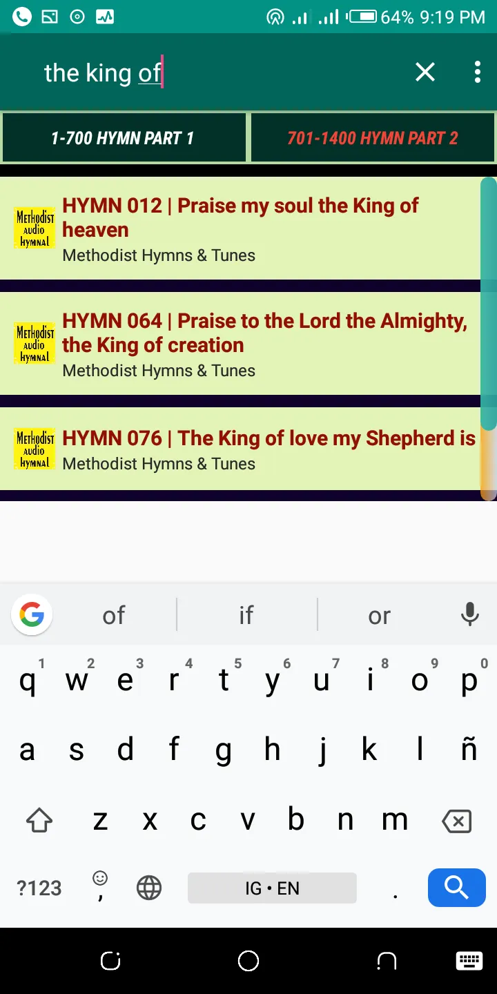 Methodist Audio Hymnal Offline | Indus Appstore | Screenshot