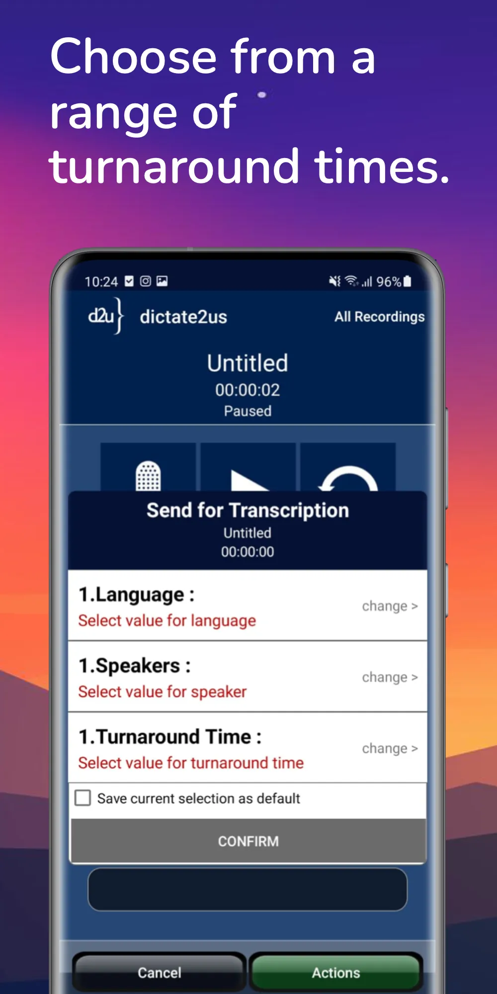 dictate2us Record & Transcribe | Indus Appstore | Screenshot