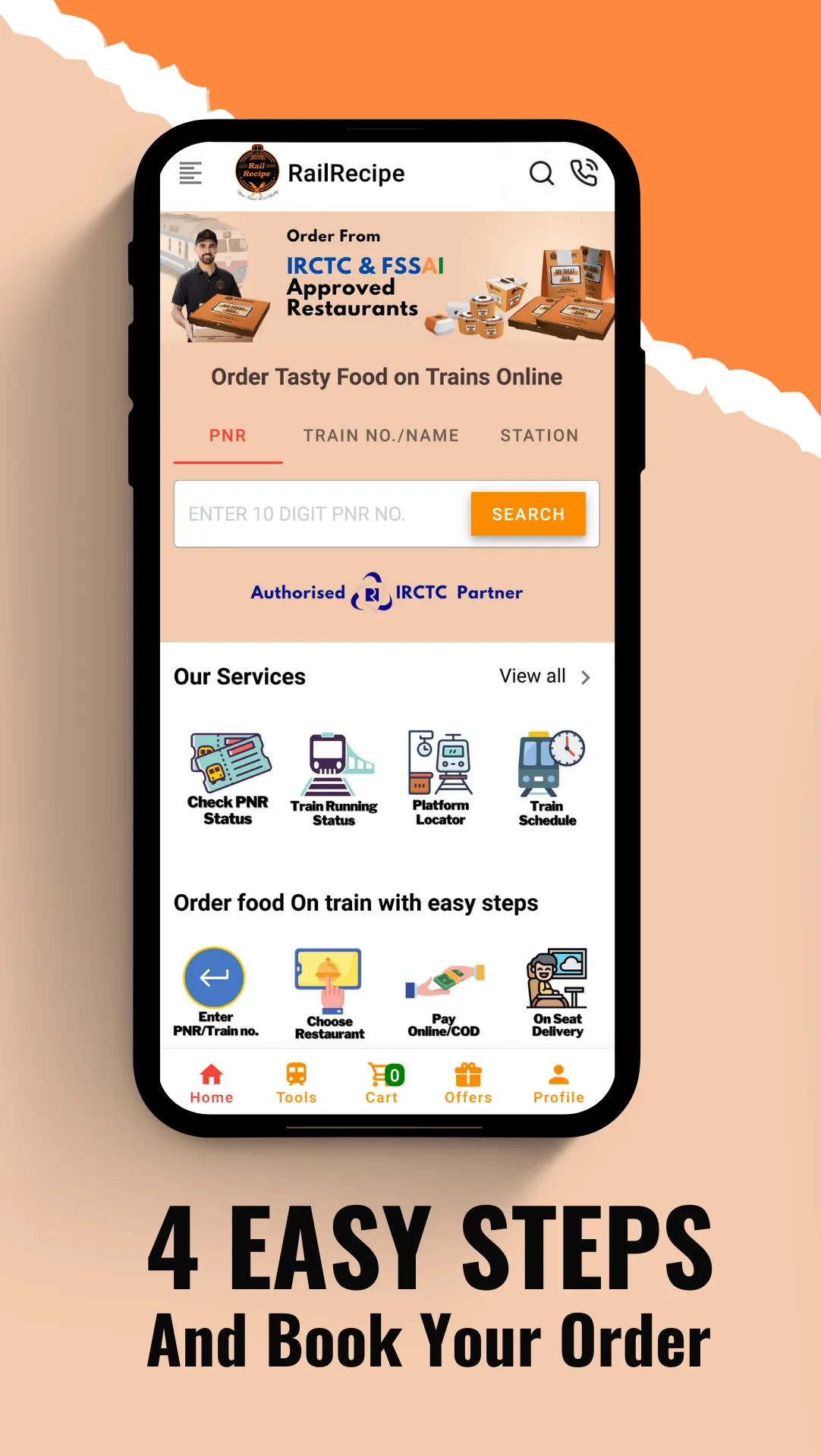 RailRecipe-Order Food on Train | Indus Appstore | Screenshot