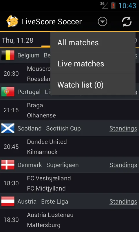 LiveScore Football | Indus Appstore | Screenshot