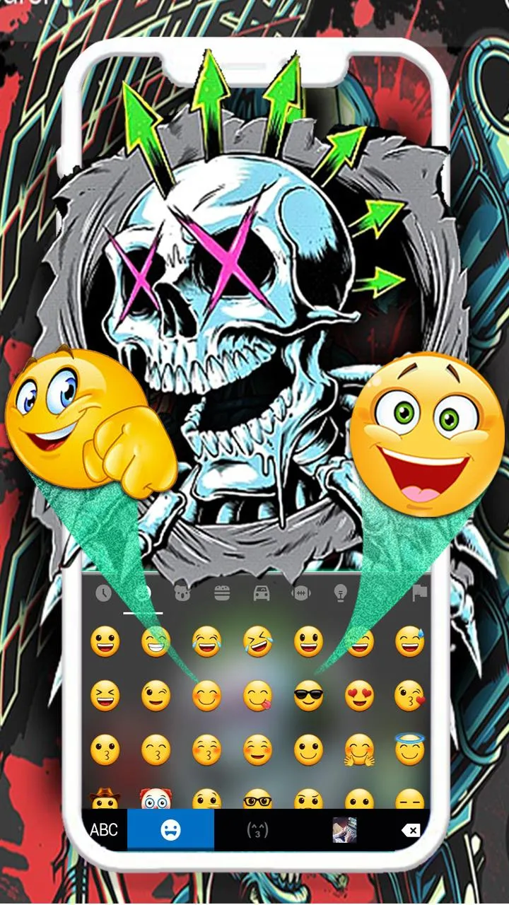 Skeleton Graffiti Keyboard The | Indus Appstore | Screenshot