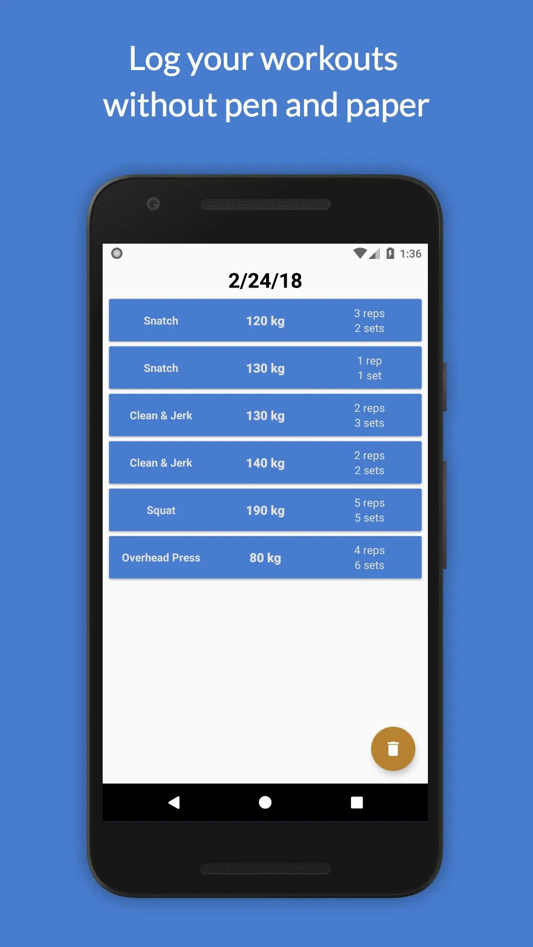 Weightlifting | Indus Appstore | Screenshot