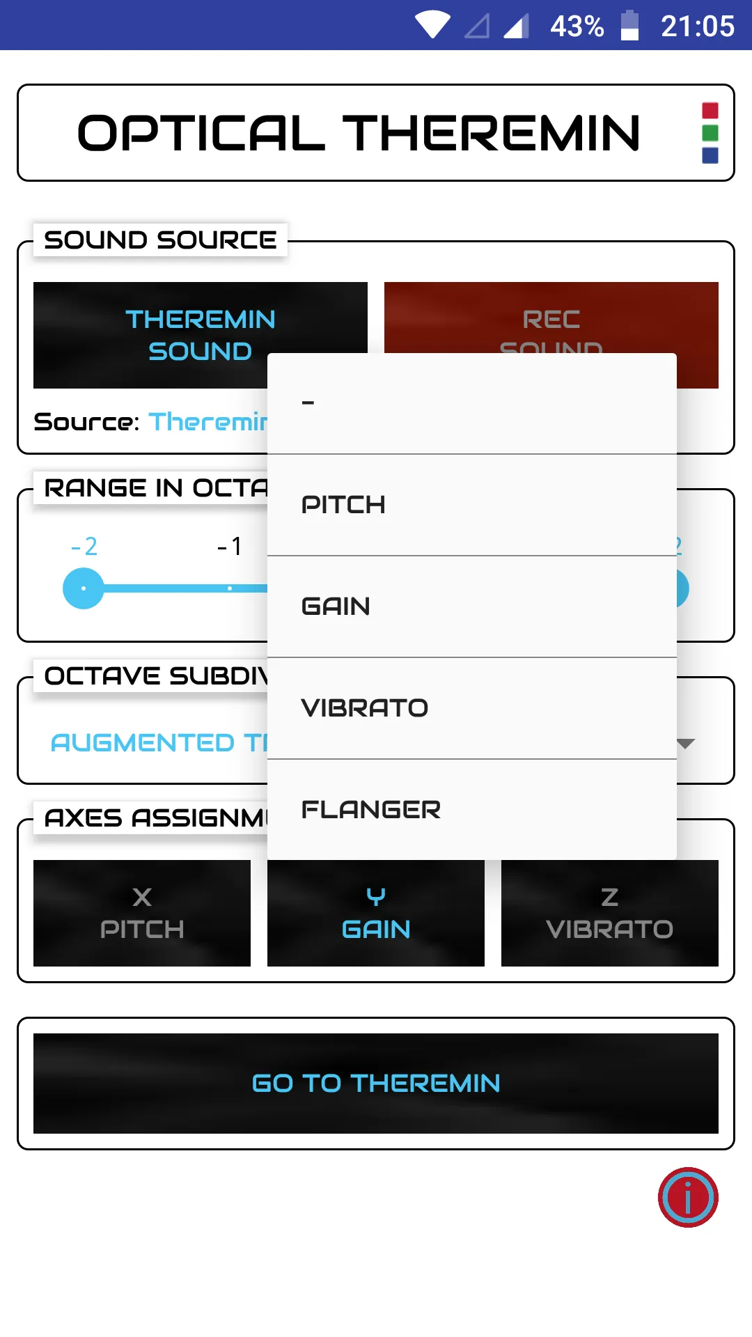 Optical Theremin | Indus Appstore | Screenshot