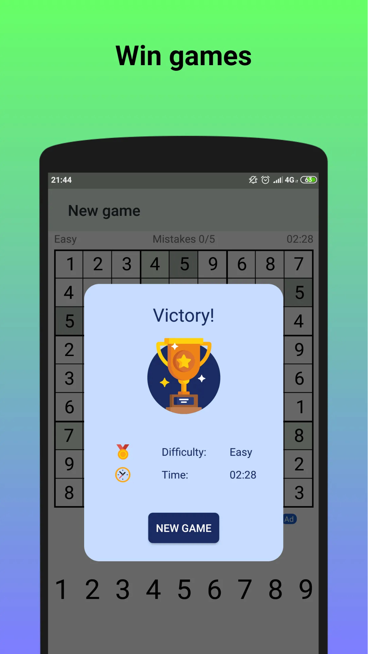 Sudoku - classic sudoku game | Indus Appstore | Screenshot