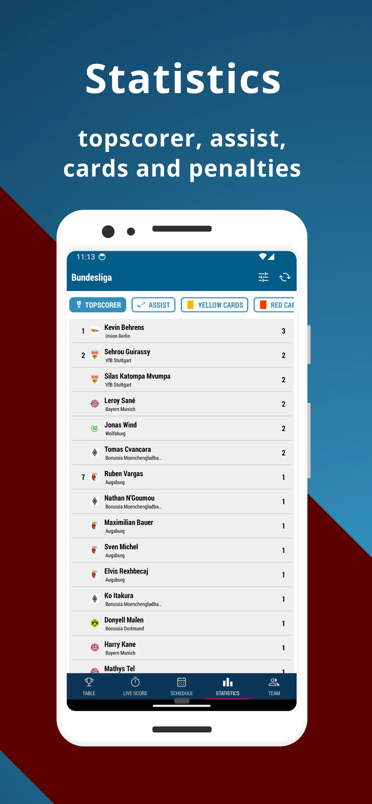 Football DE - Bundesliga | Indus Appstore | Screenshot