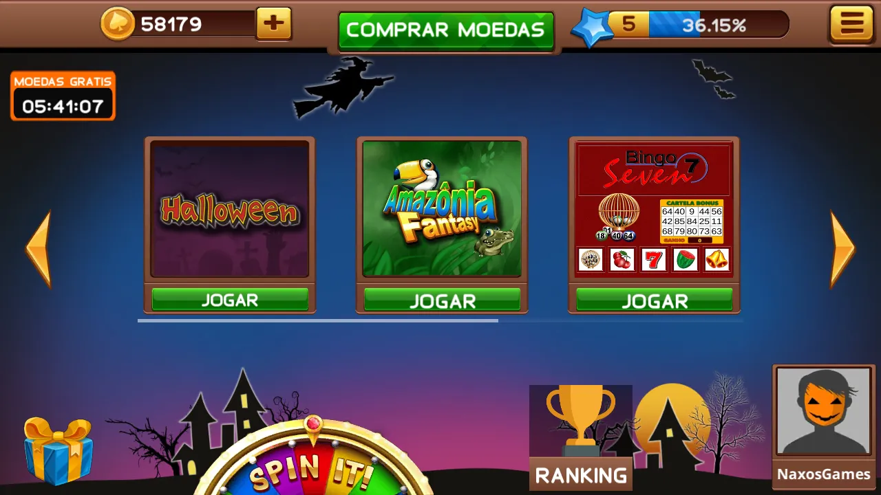 Halloween Caça Niquel e Bingo | Indus Appstore | Screenshot