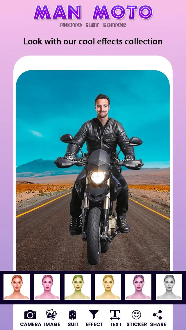 Man Bike Rider Photo Editor | Indus Appstore | Screenshot