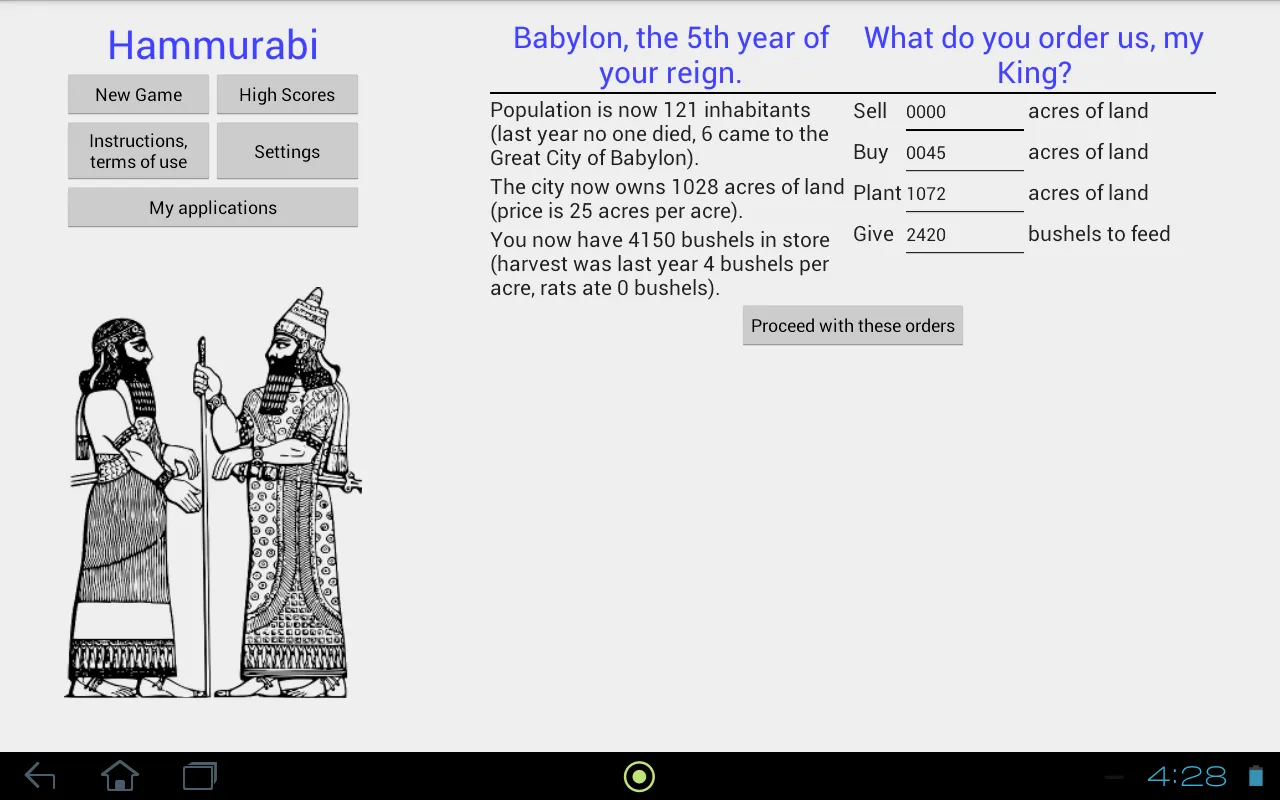 Hammurabi | Indus Appstore | Screenshot