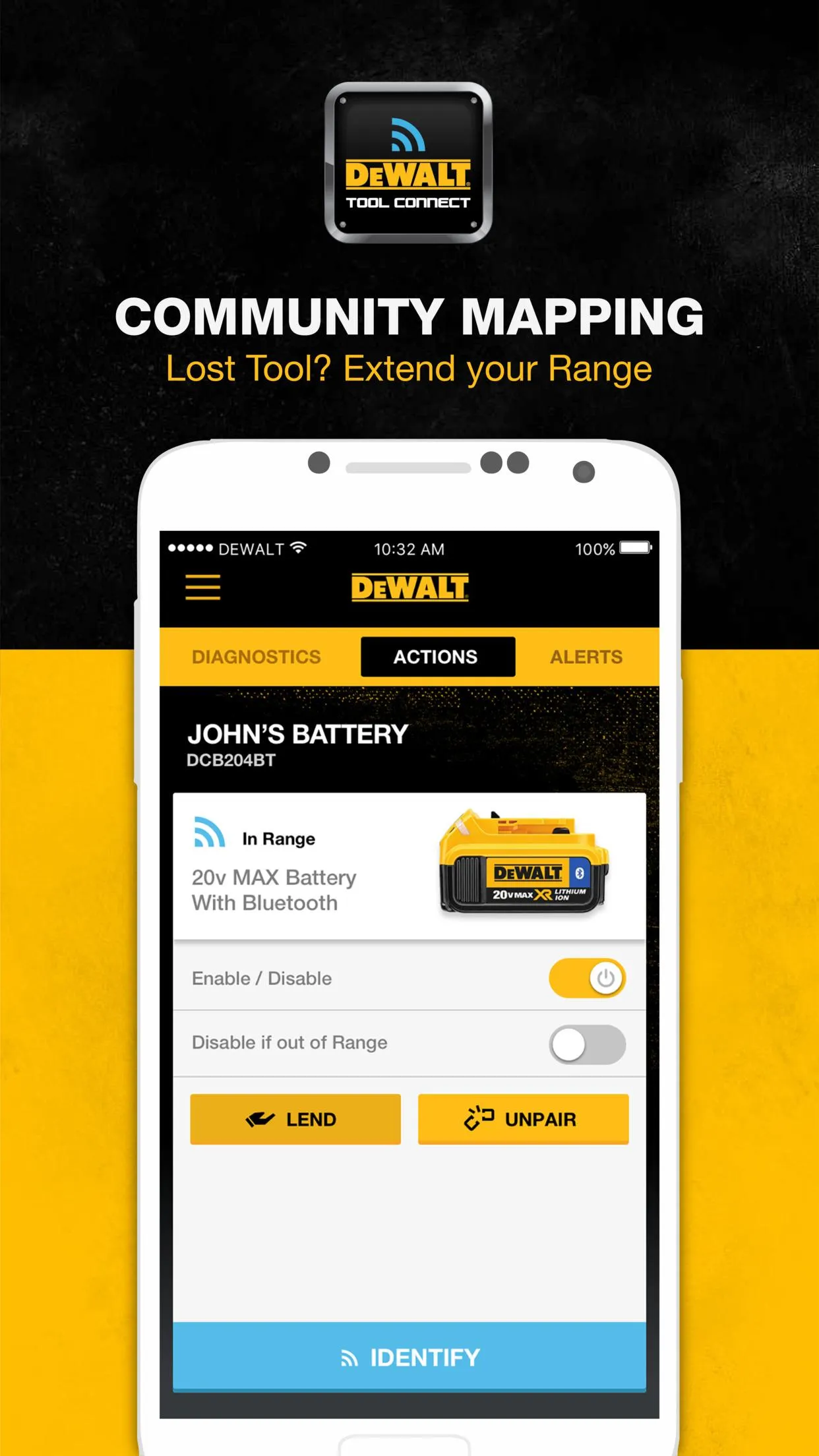 DEWALT Tool Connect | Indus Appstore | Screenshot