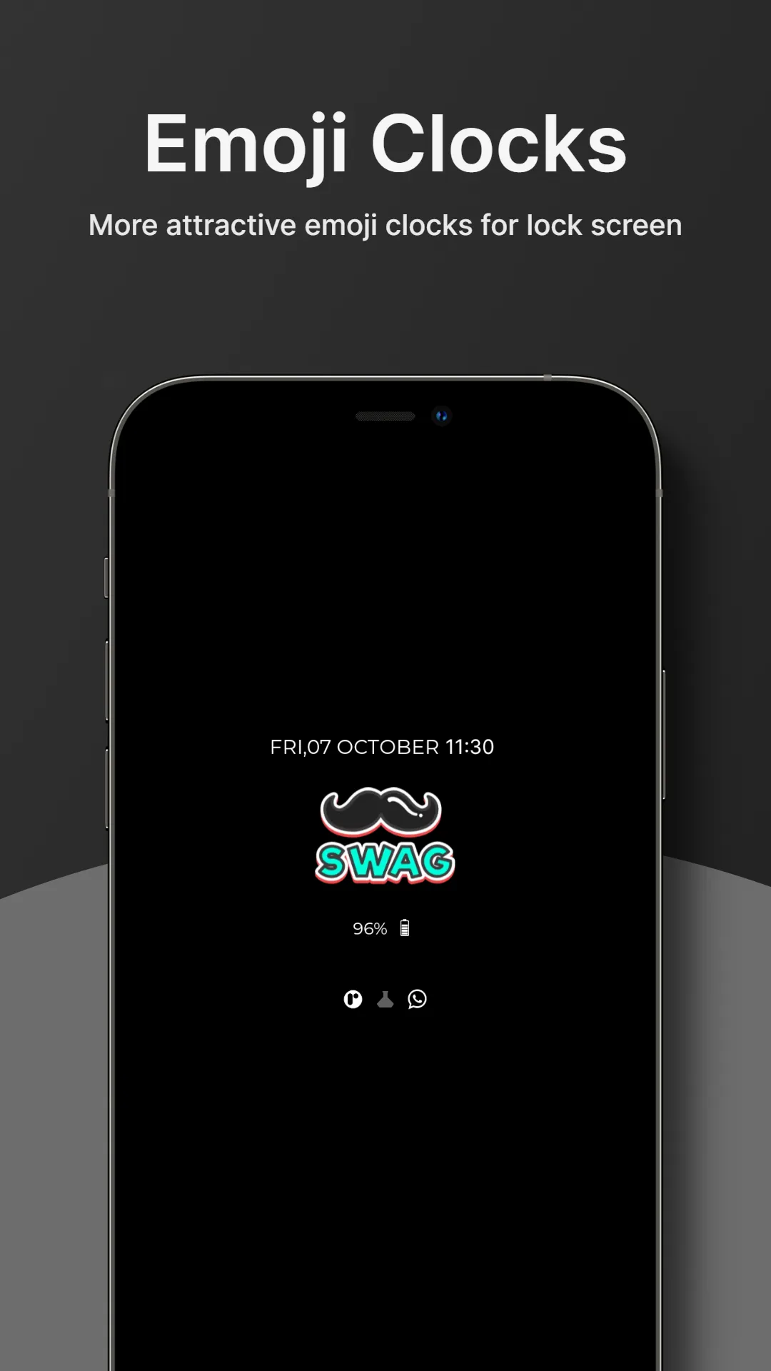 Always On Display Clock Widget | Indus Appstore | Screenshot