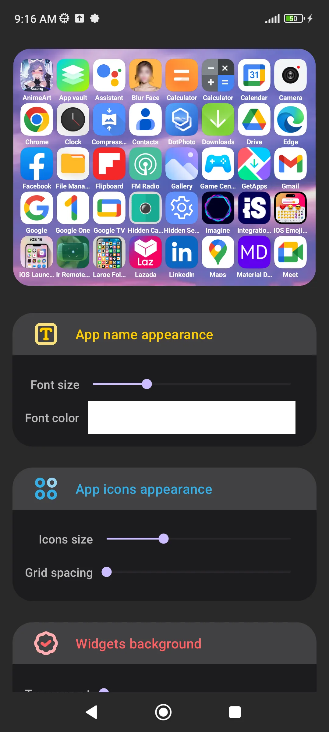 Small Icons Widget | Indus Appstore | Screenshot