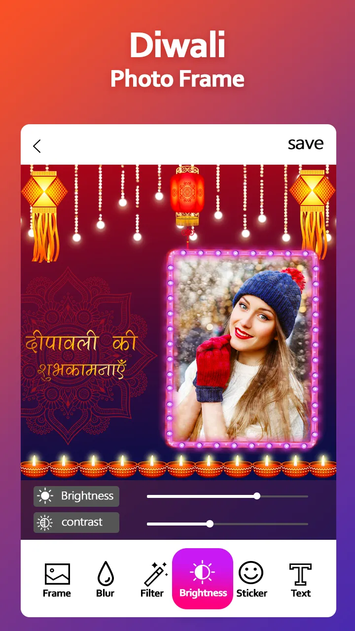 Diwali Photo Frame | Indus Appstore | Screenshot