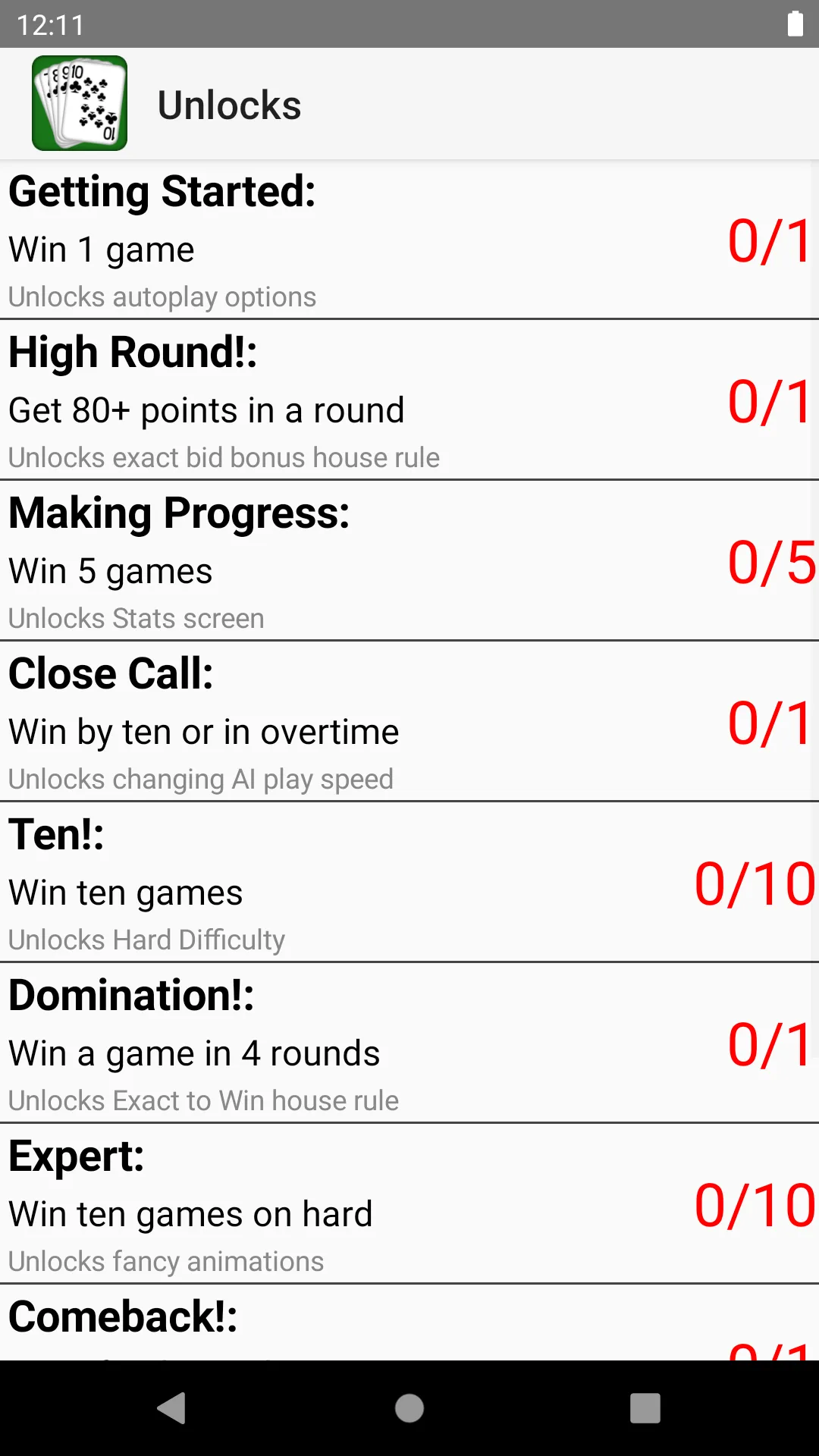 Ten (Card Game) | Indus Appstore | Screenshot