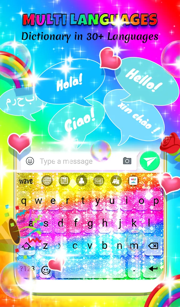 Rainbow Glitter Wallpaper | Indus Appstore | Screenshot