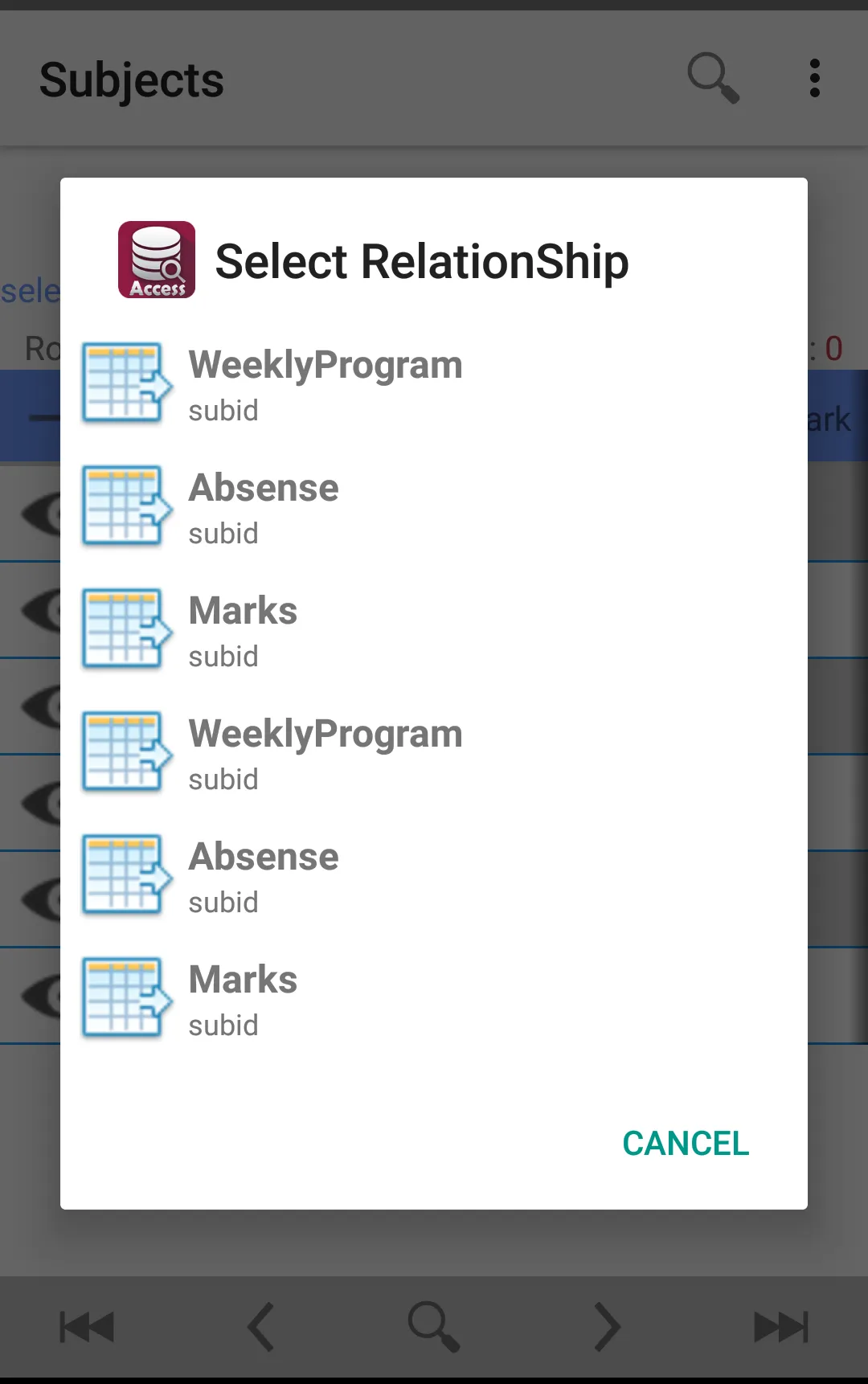 Viewer for MS Access Database  | Indus Appstore | Screenshot