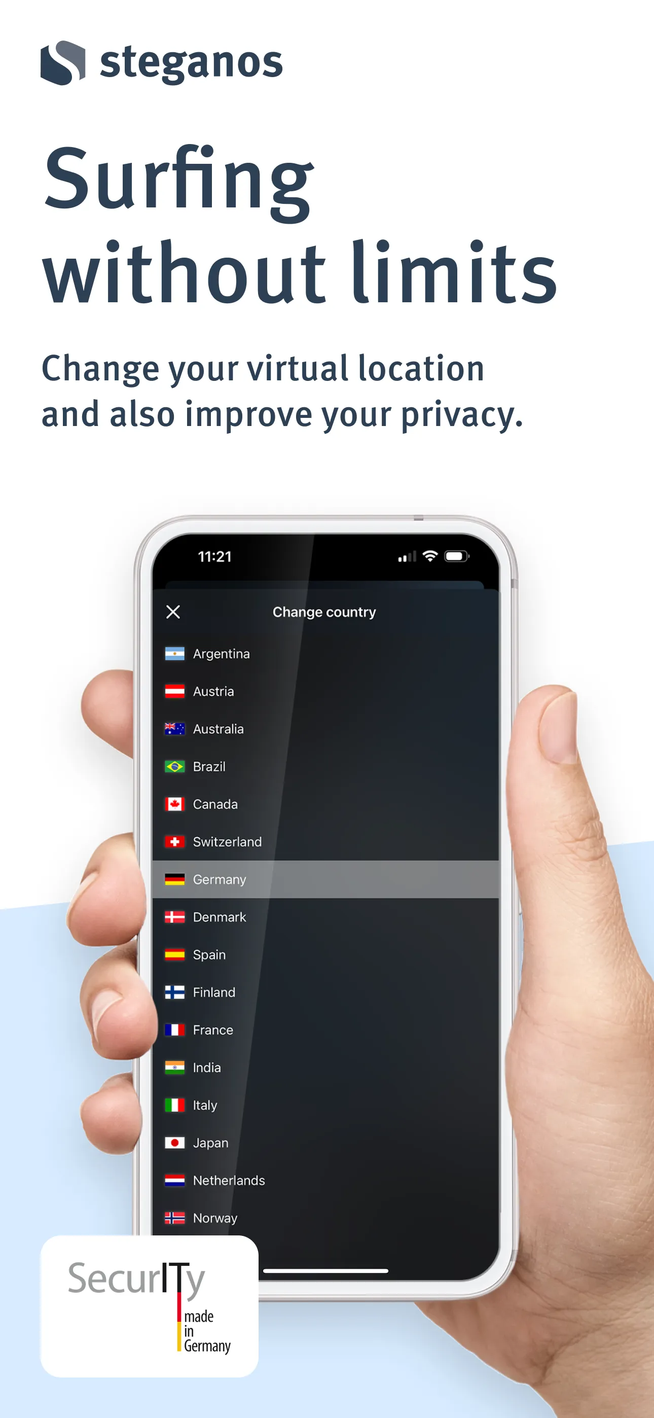 Steganos VPN Online Shield | Indus Appstore | Screenshot