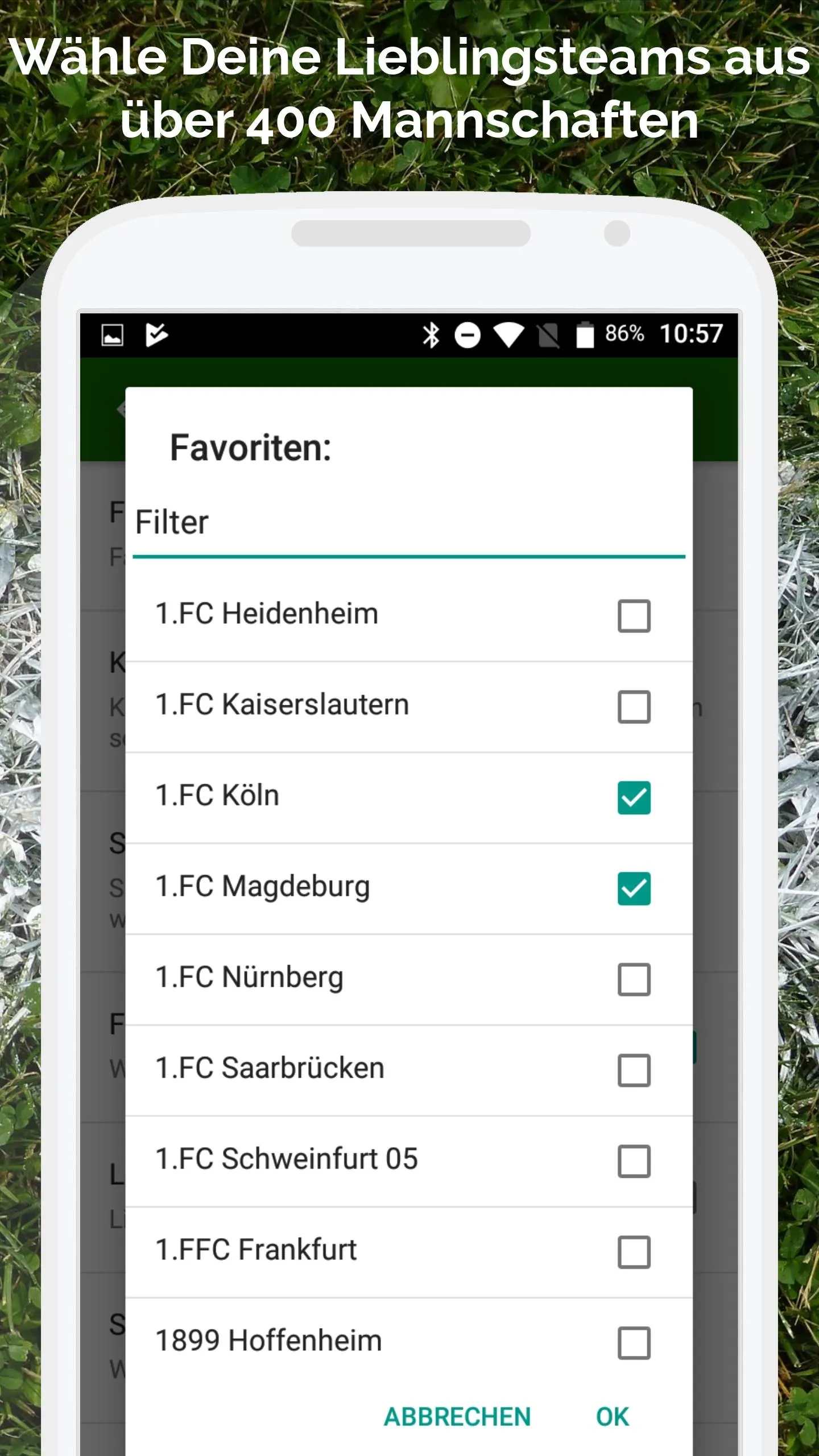 Fussball im TV live | Indus Appstore | Screenshot