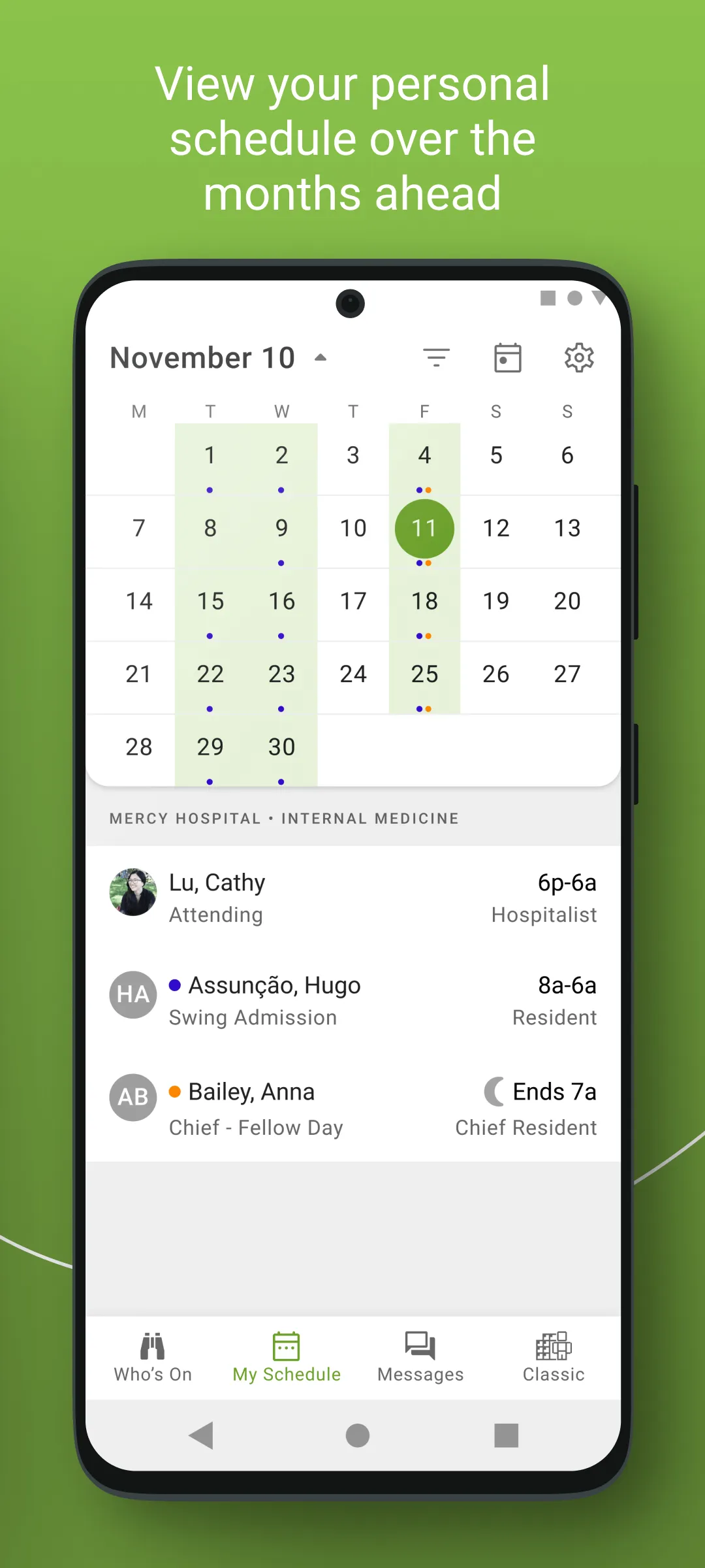 Amion - Physician Calendar | Indus Appstore | Screenshot