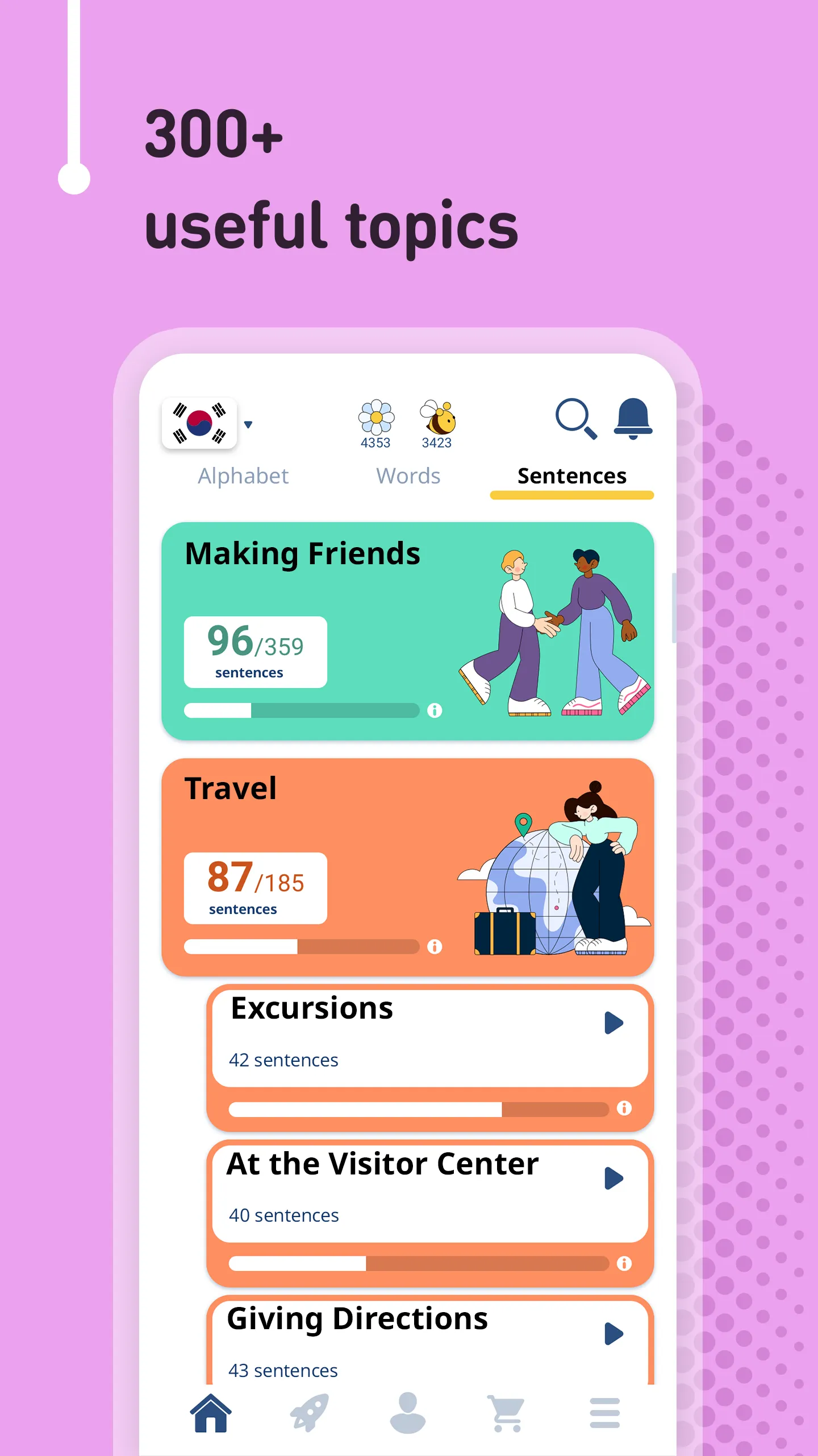 Learn Korean - 11,000 Words | Indus Appstore | Screenshot