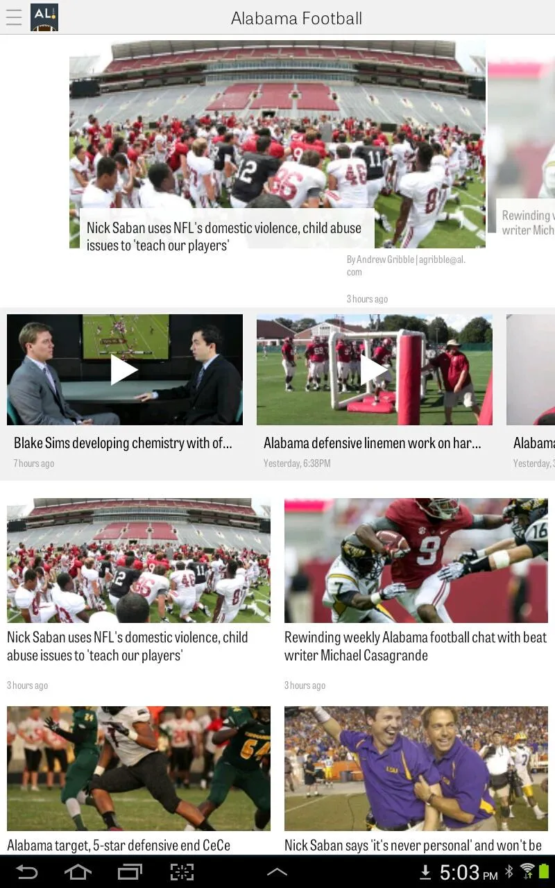 AL.com: Alabama Football News | Indus Appstore | Screenshot