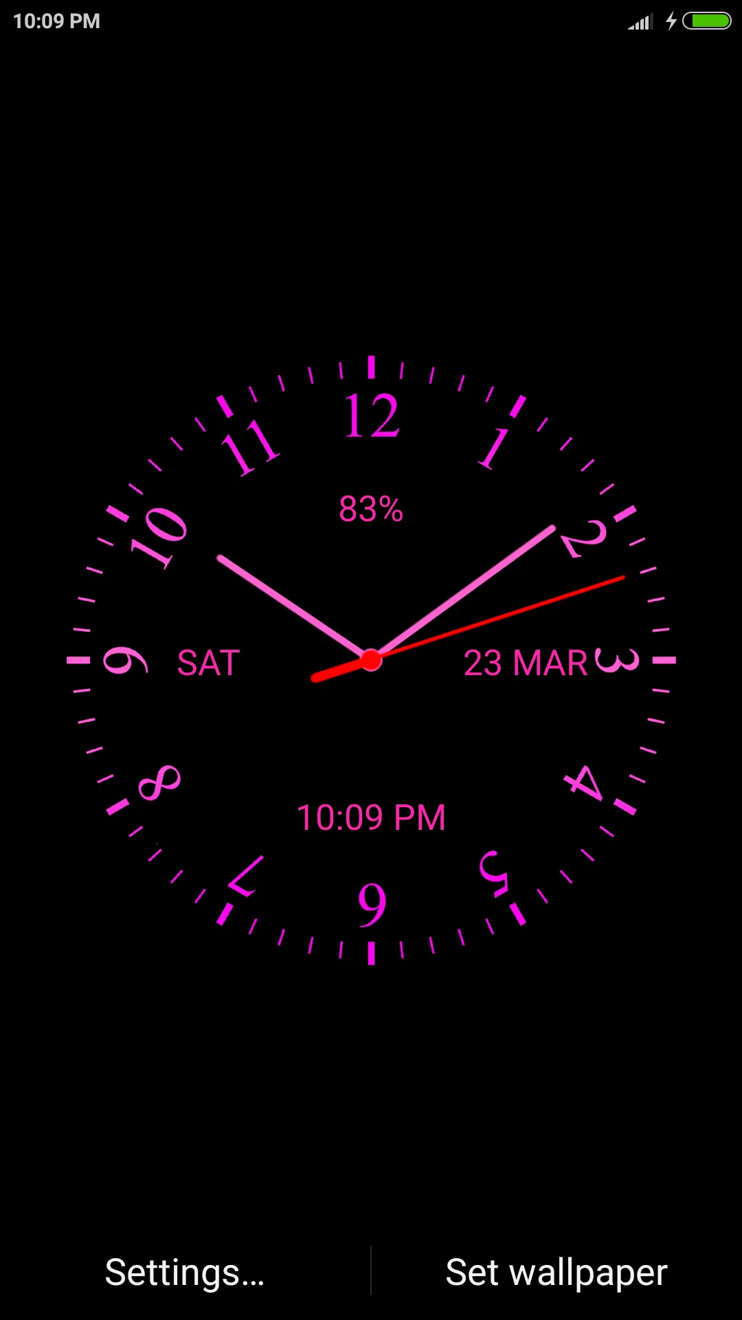 Analog Clock Live Wallpaper | Indus Appstore | Screenshot