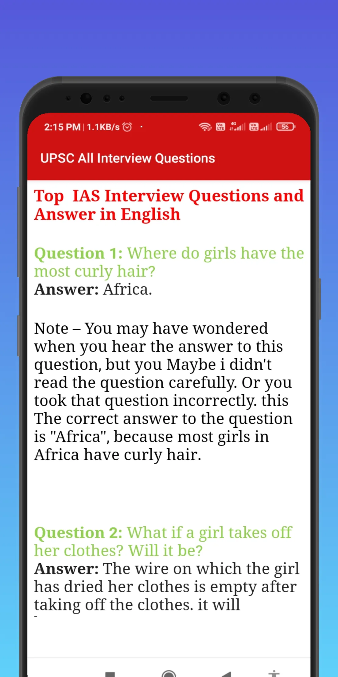 UPSC All Interview Questions | Indus Appstore | Screenshot