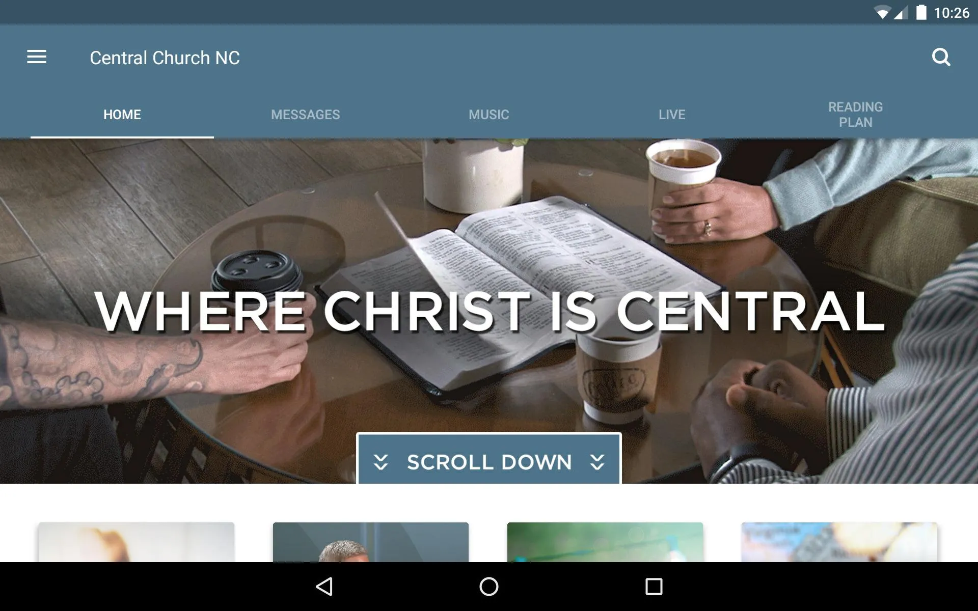 Central Church of God, NC | Indus Appstore | Screenshot