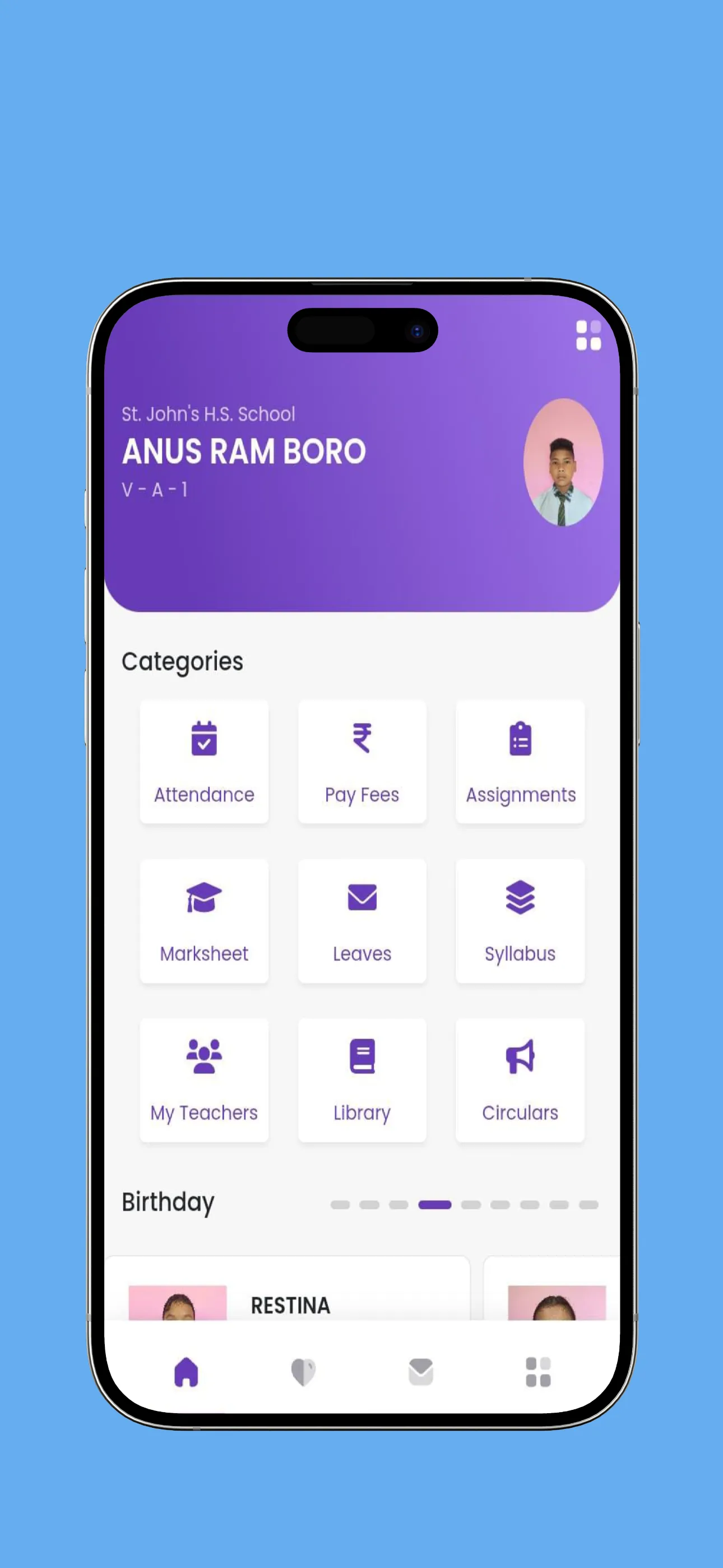 St. John's H.S. School ERP | Indus Appstore | Screenshot