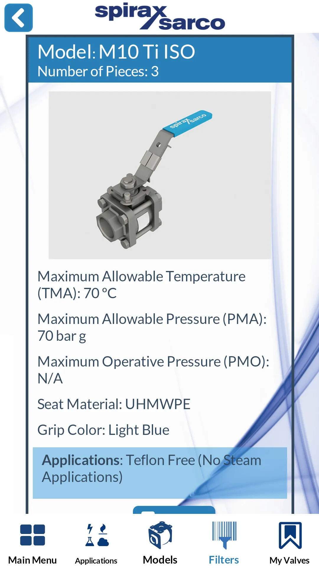 Spirax Sarco Ball Valves | Indus Appstore | Screenshot