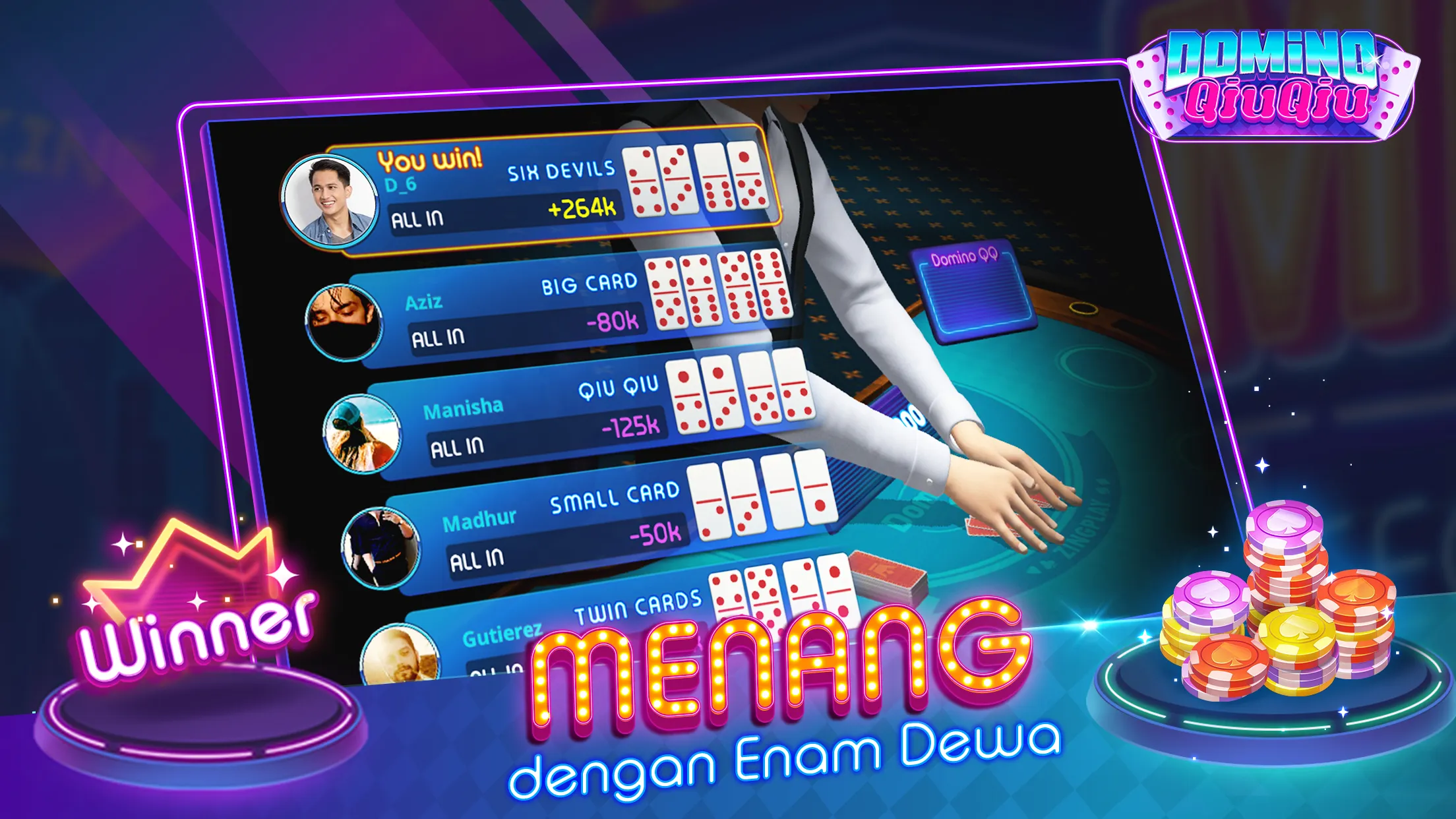 Domino QiuQiu 3D ZingPlay | Indus Appstore | Screenshot