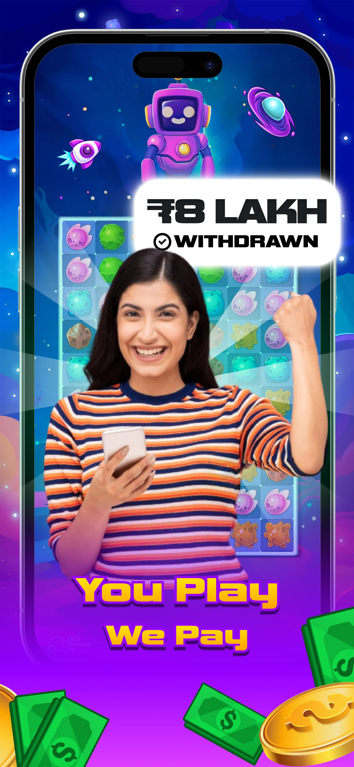 Space Glow: Money Game | Indus Appstore | Screenshot