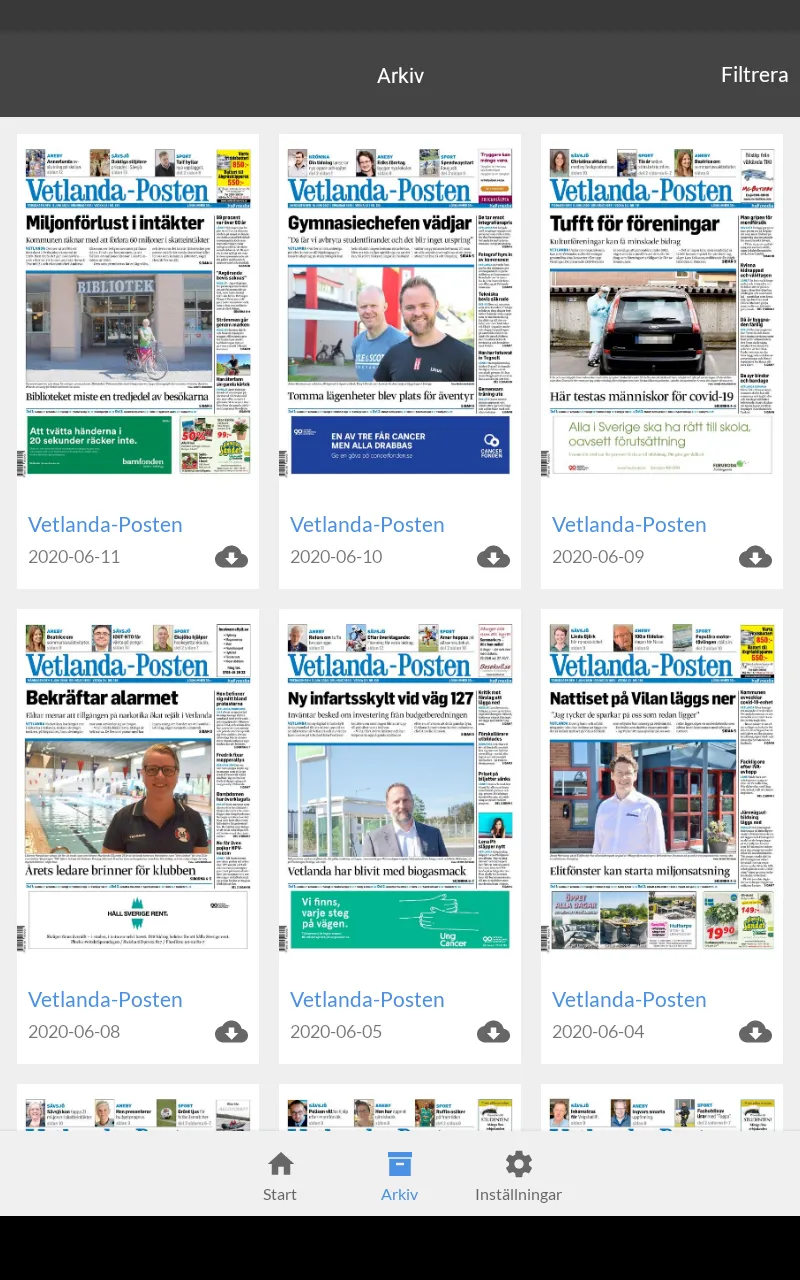 Vetlanda-Posten e-tidning | Indus Appstore | Screenshot