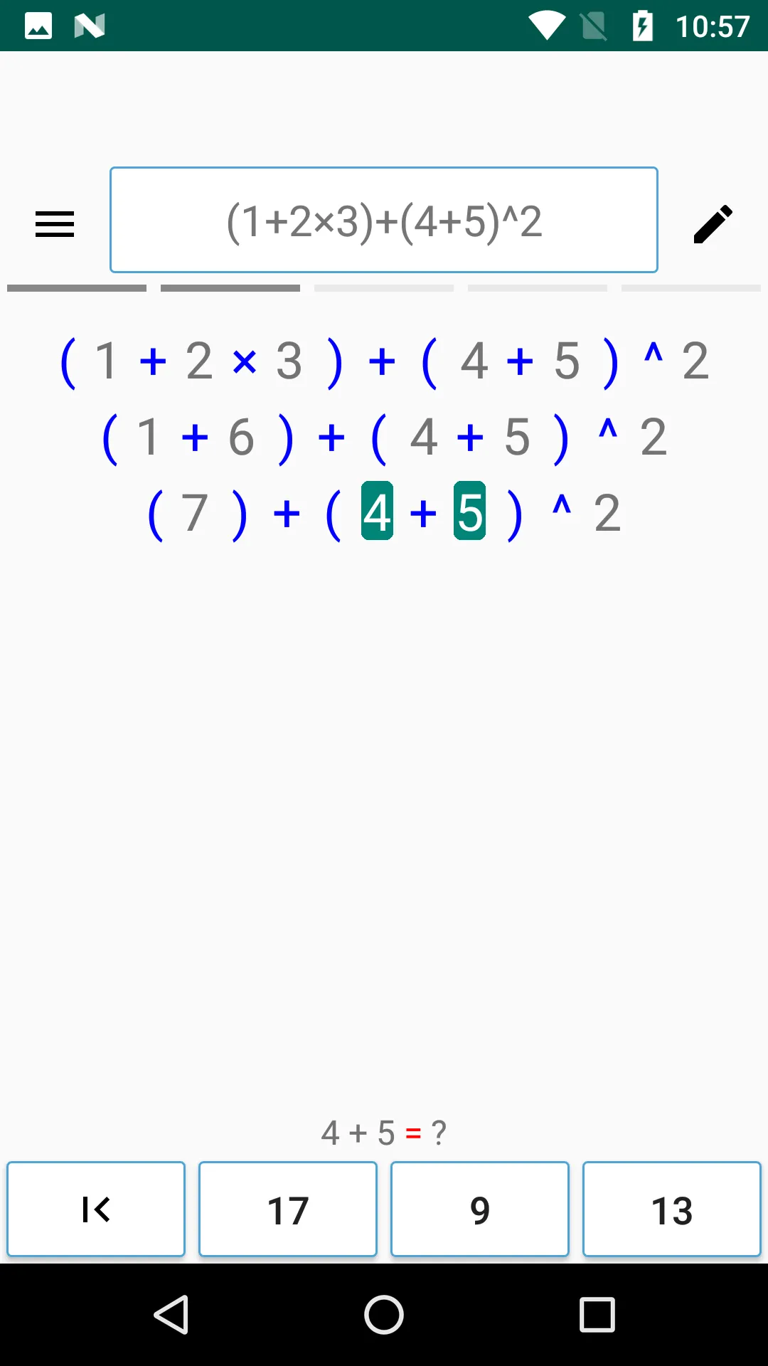 Math (Order of Operations) Ste | Indus Appstore | Screenshot