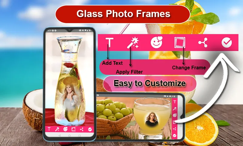 Glass & Juice Frame Editor | Indus Appstore | Screenshot