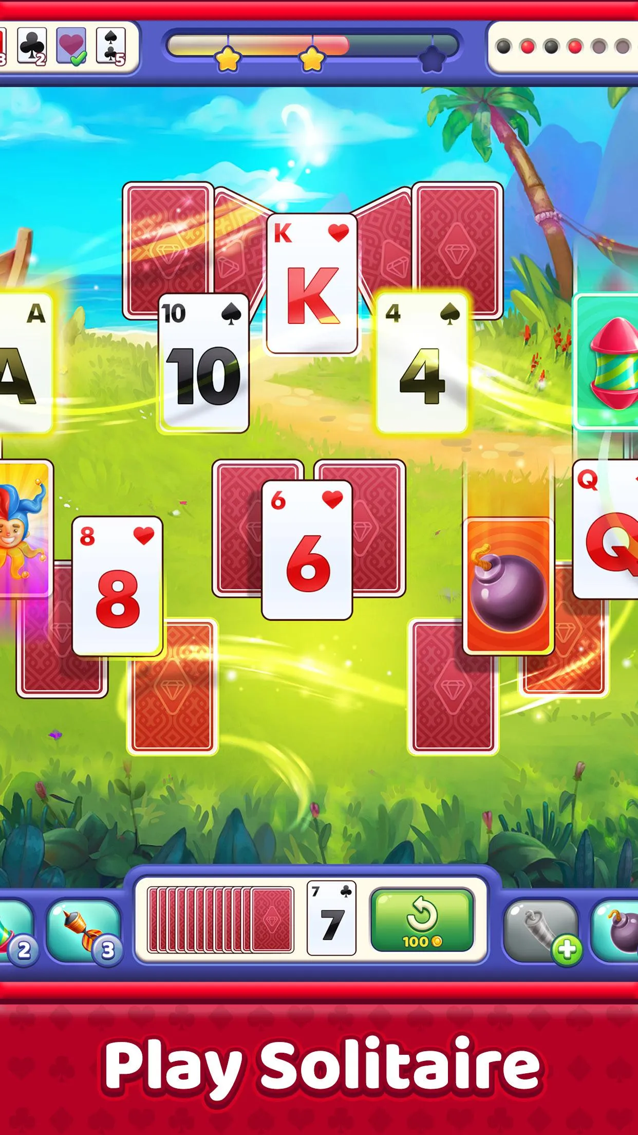 Solitaire Tripeaks HD:Solitair | Indus Appstore | Screenshot