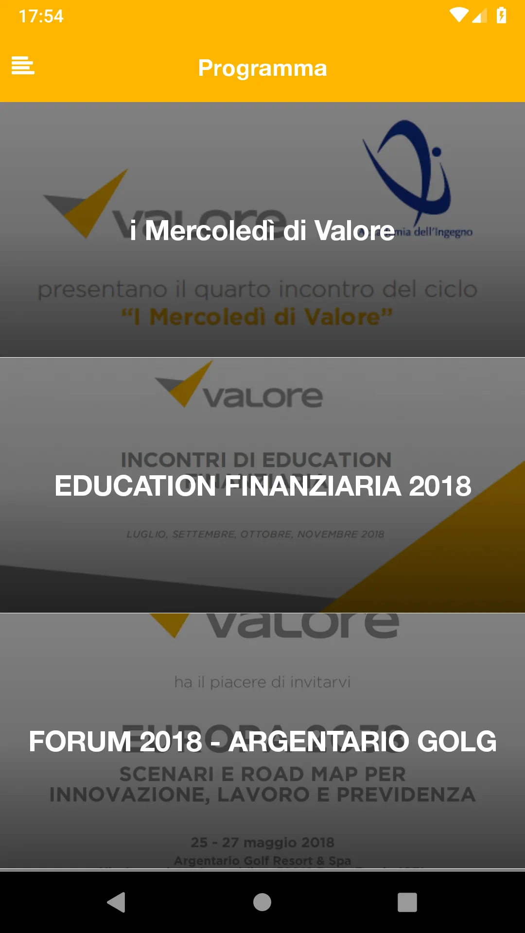 Valore Eventi | Indus Appstore | Screenshot