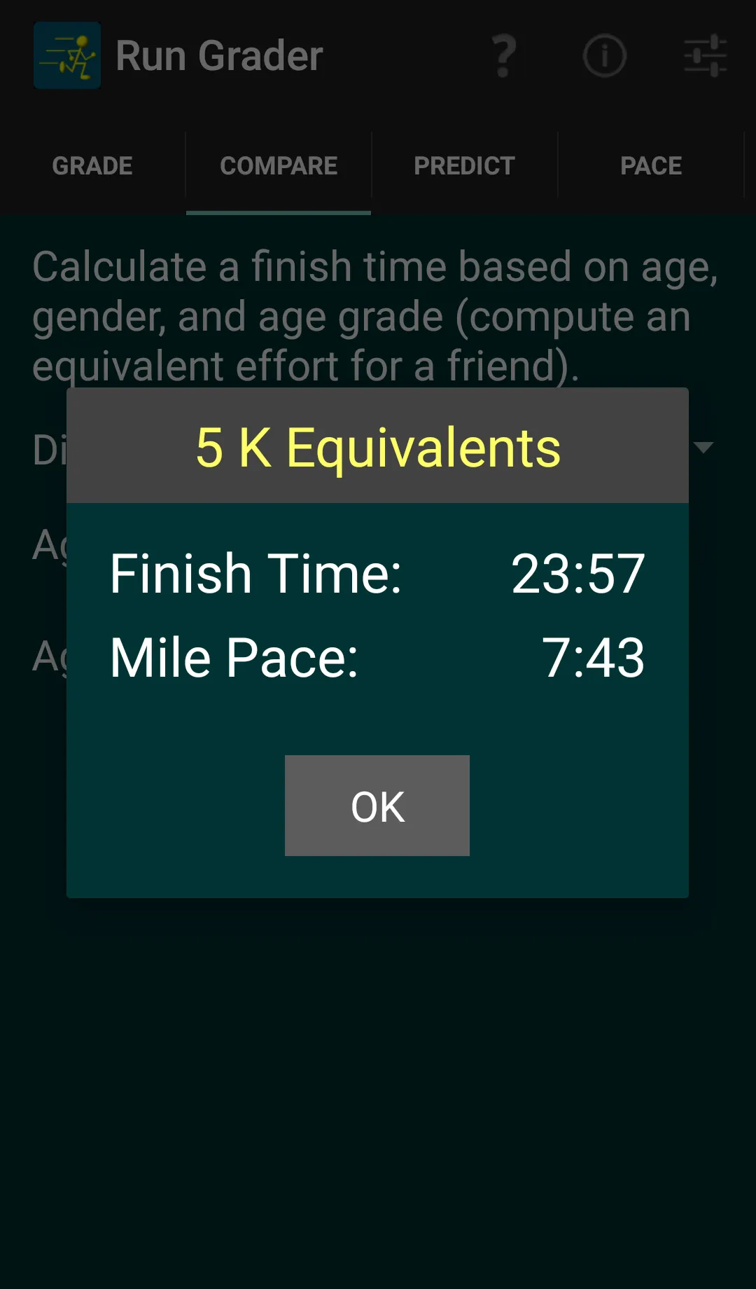 Run Grader: Age-Grading + | Indus Appstore | Screenshot