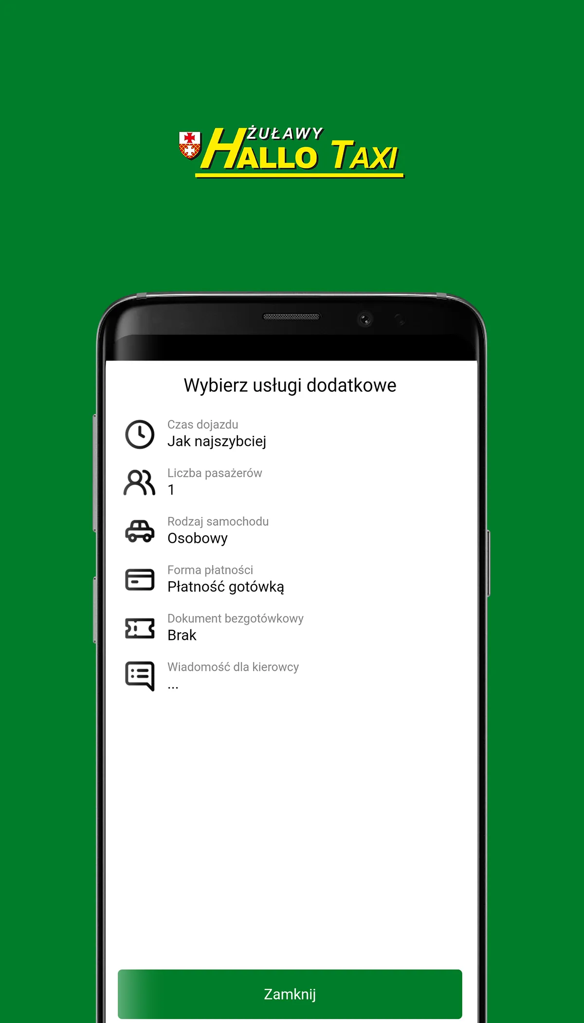 Żuławy Hallo Taxi | Indus Appstore | Screenshot