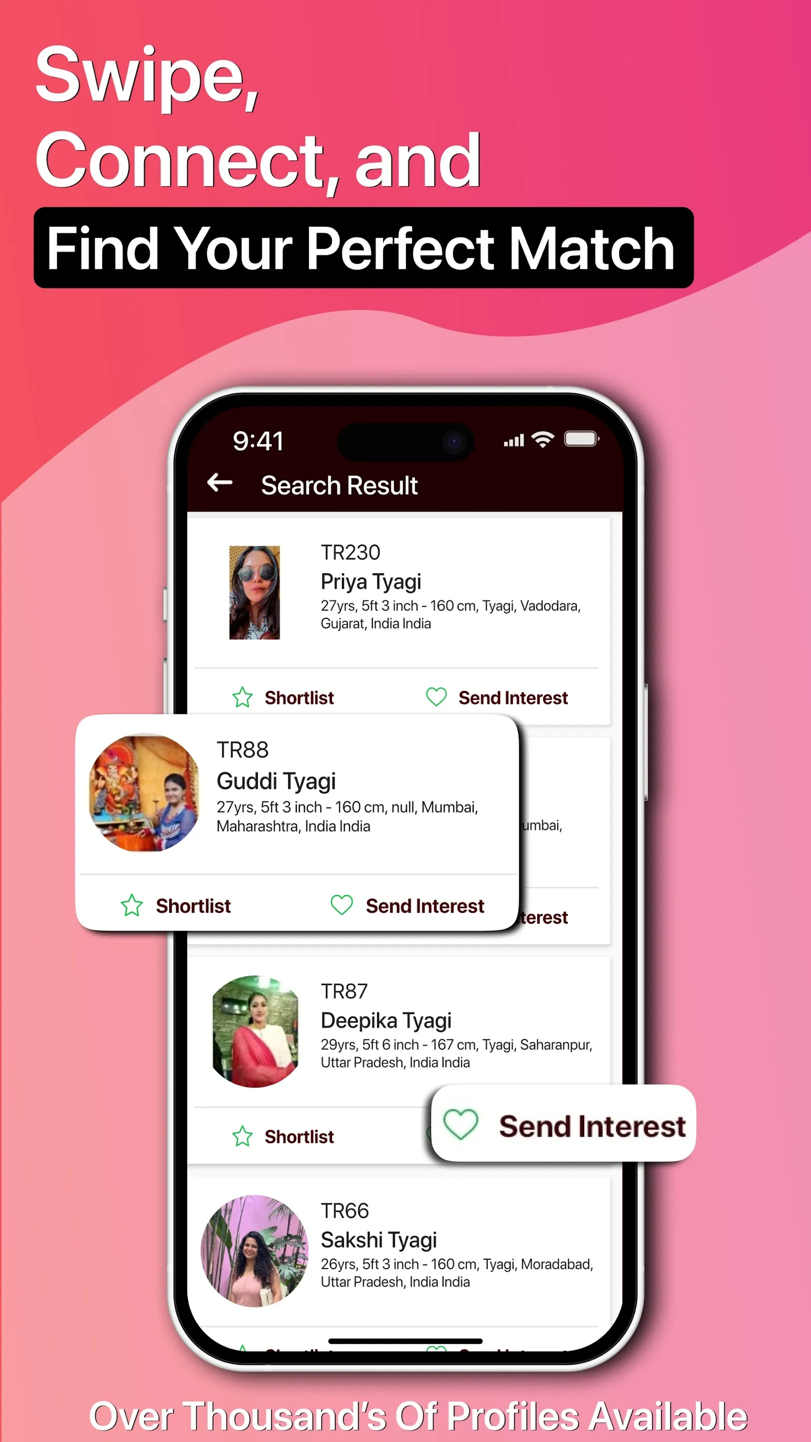 Tyagi Rishtey Matrimony App | Indus Appstore | Screenshot