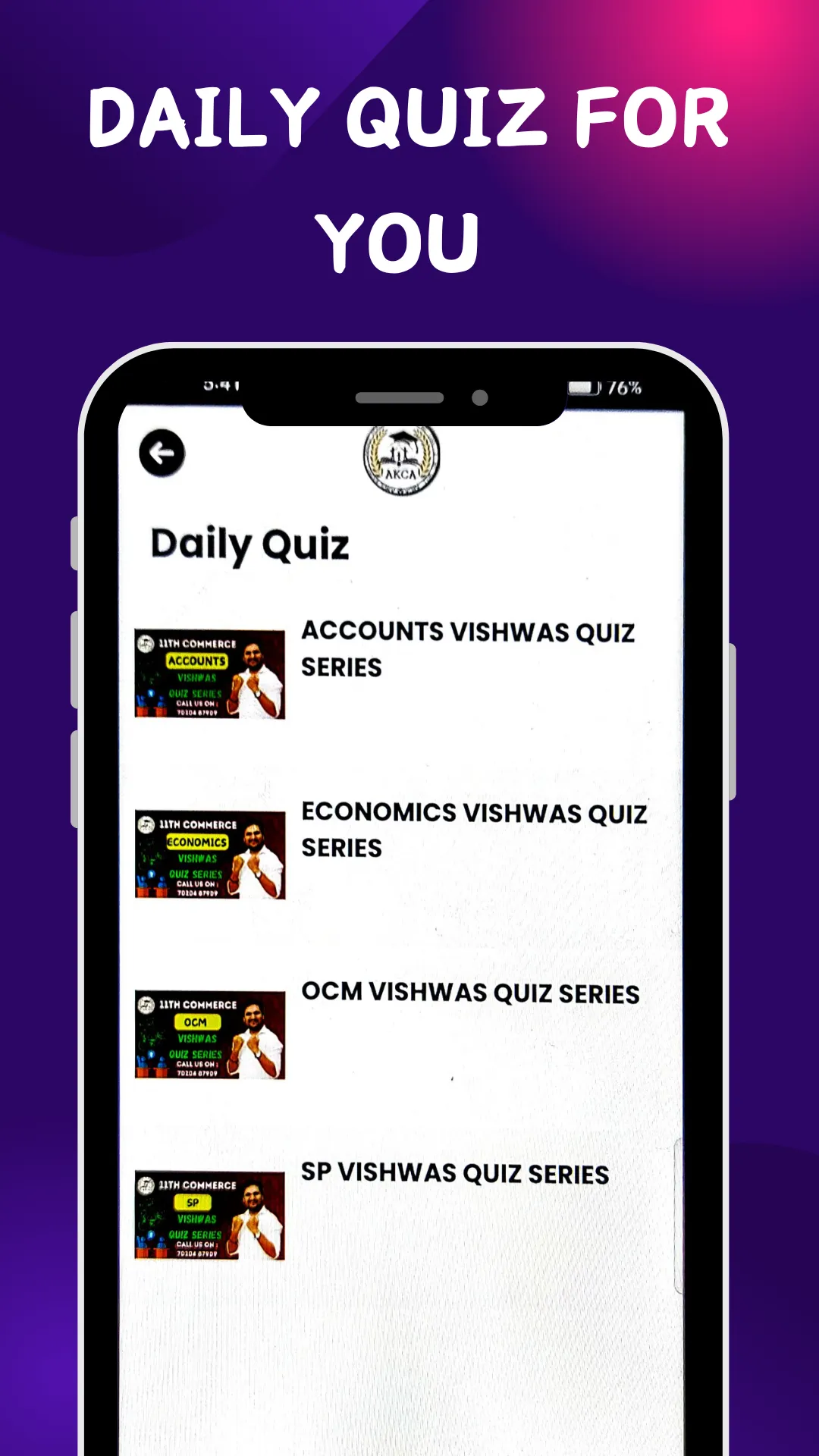 Amol Kasar's AKCA | Indus Appstore | Screenshot