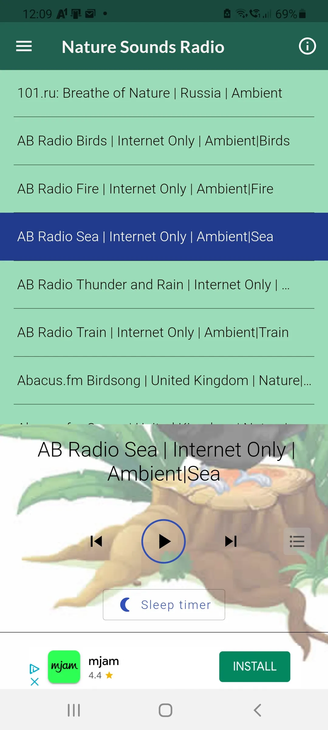 Nature Sounds Radio | Indus Appstore | Screenshot