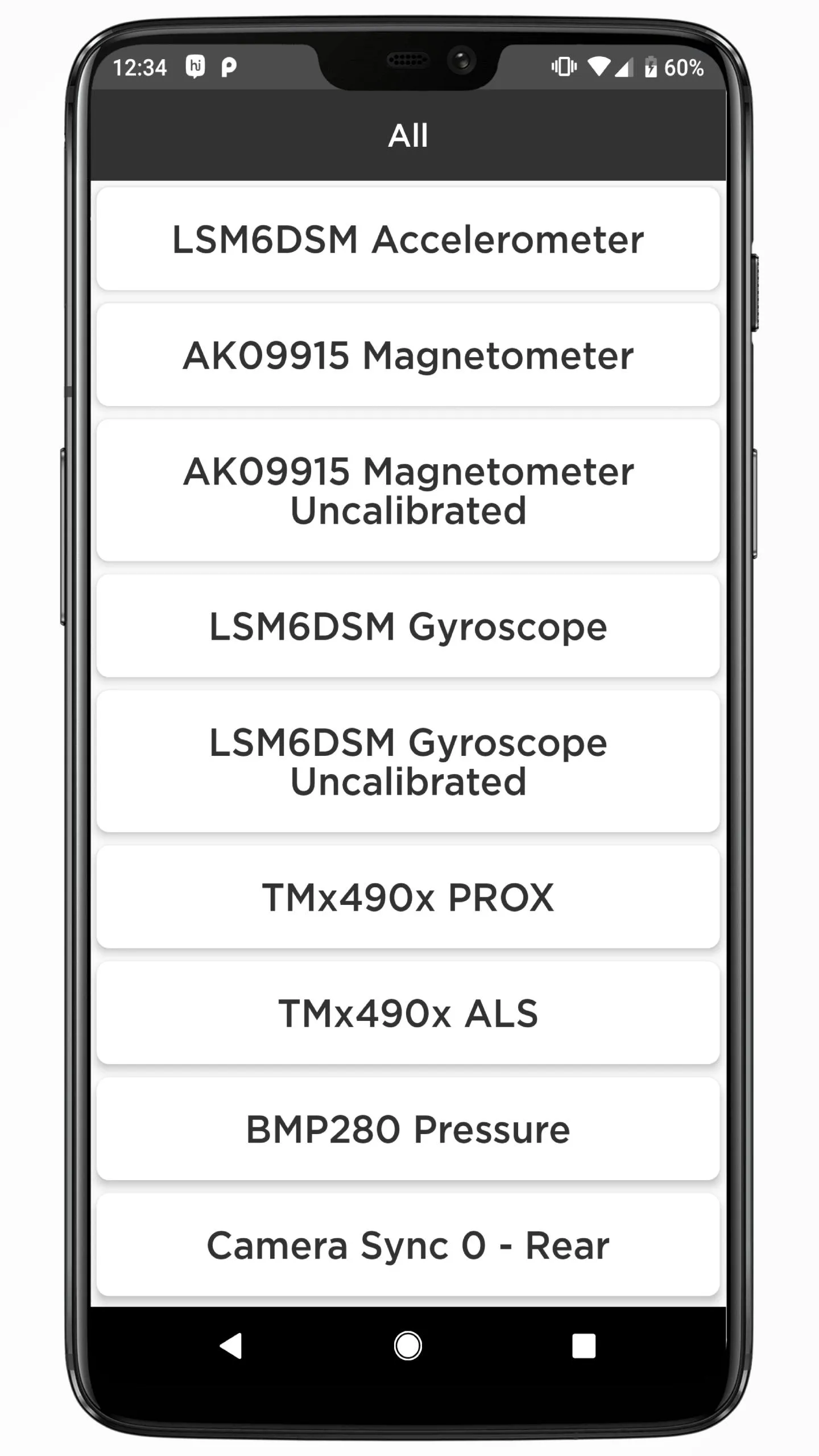 Sensor Detector | Indus Appstore | Screenshot